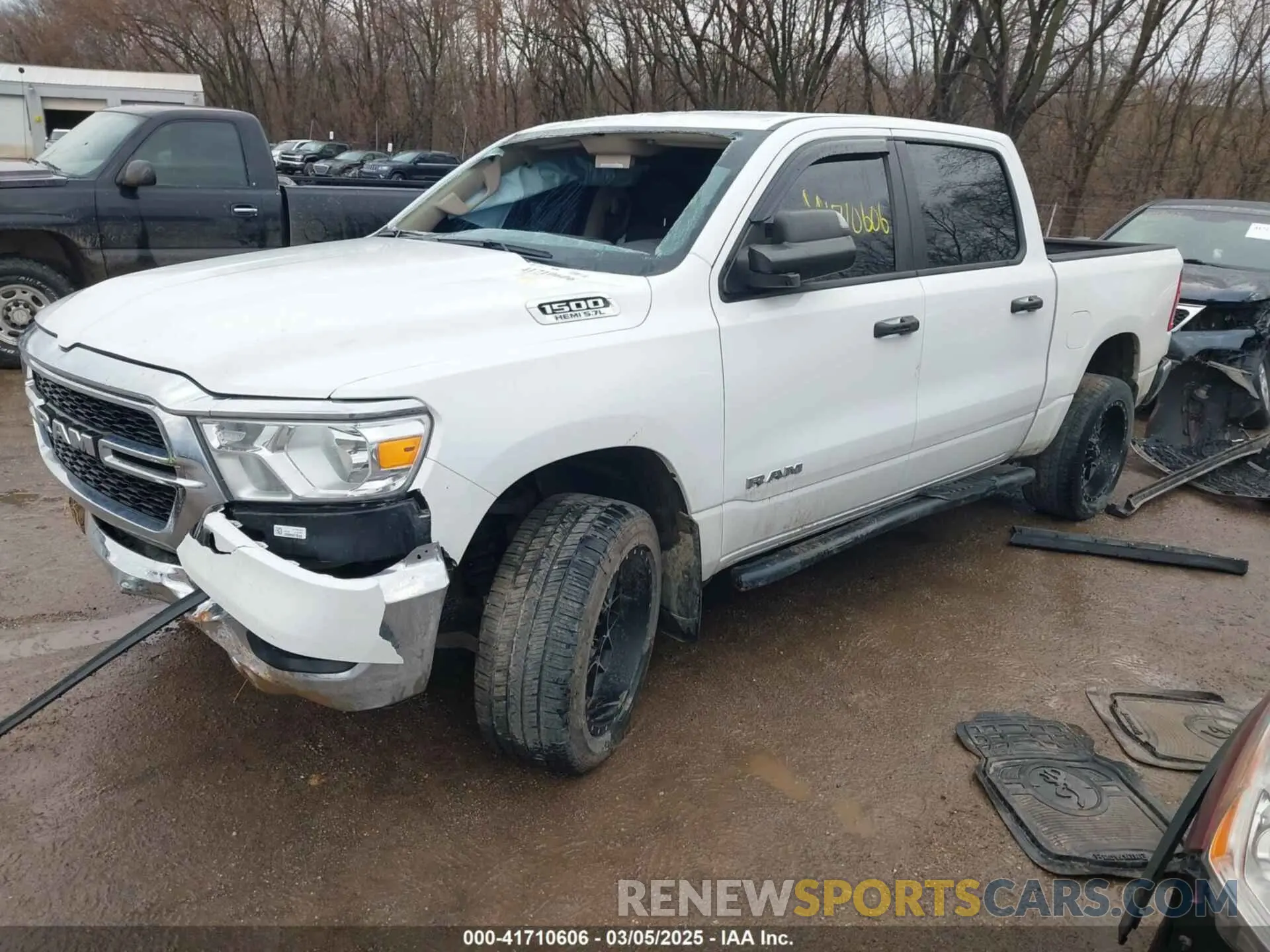 2 Photograph of a damaged car 1C6SRFGT0KN542410 RAM 1500 2019