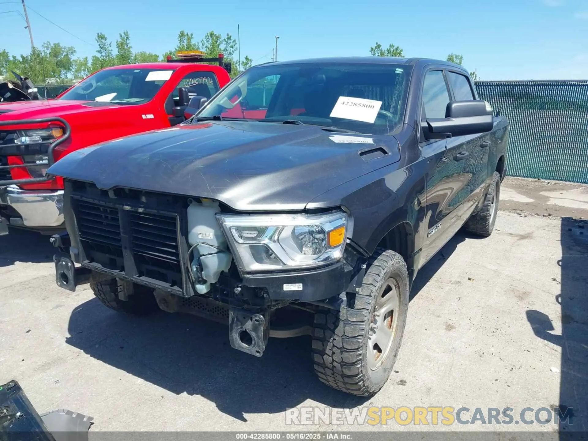 2 Photograph of a damaged car 1C6SRFGT2KN579720 RAM 1500 2019