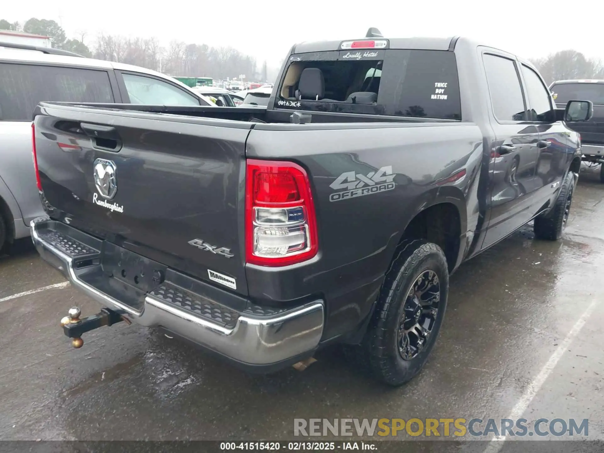 4 Photograph of a damaged car 1C6SRFGT5KN598052 RAM 1500 2019