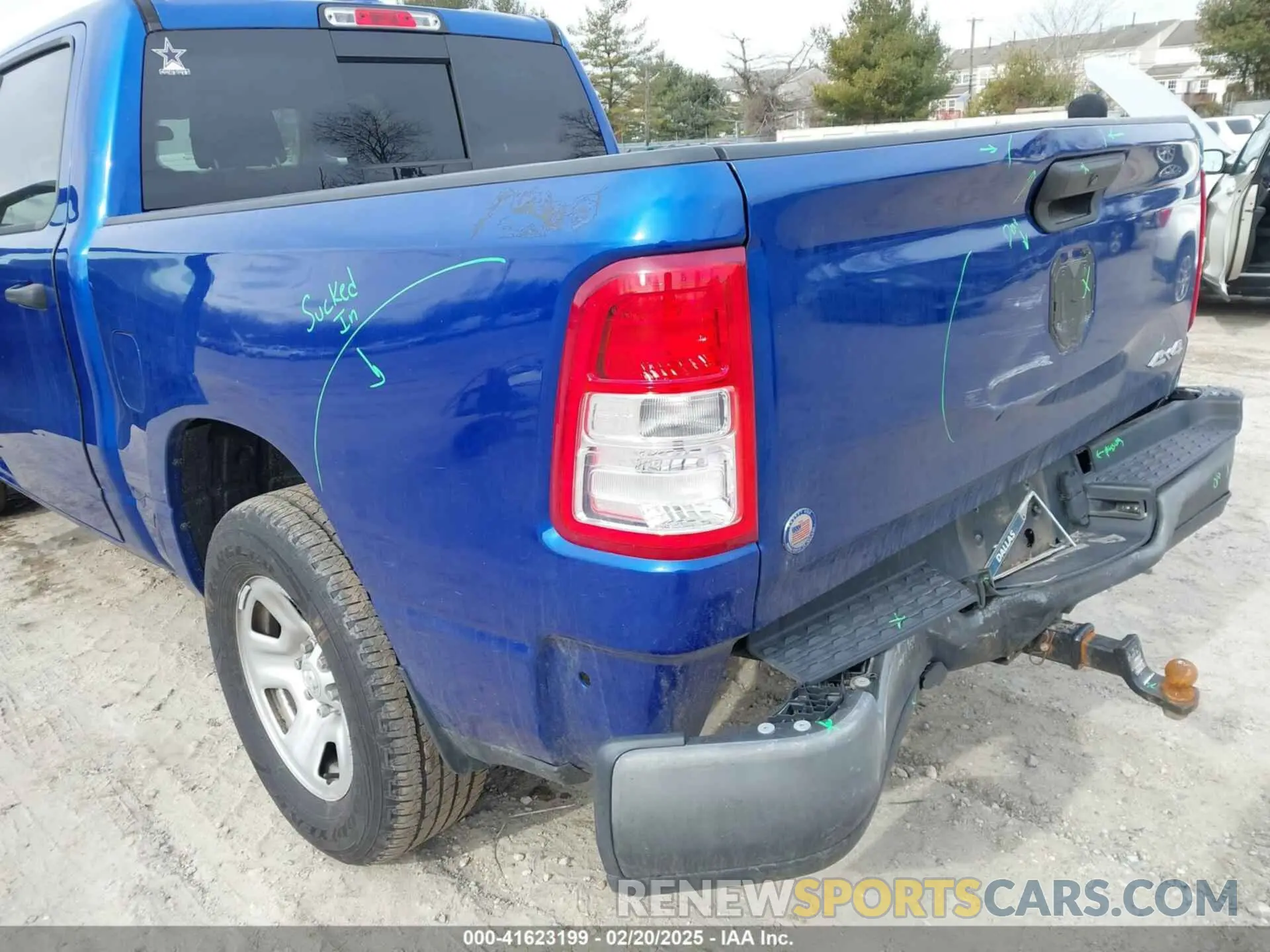 19 Photograph of a damaged car 1C6SRFGT7KN624201 RAM 1500 2019