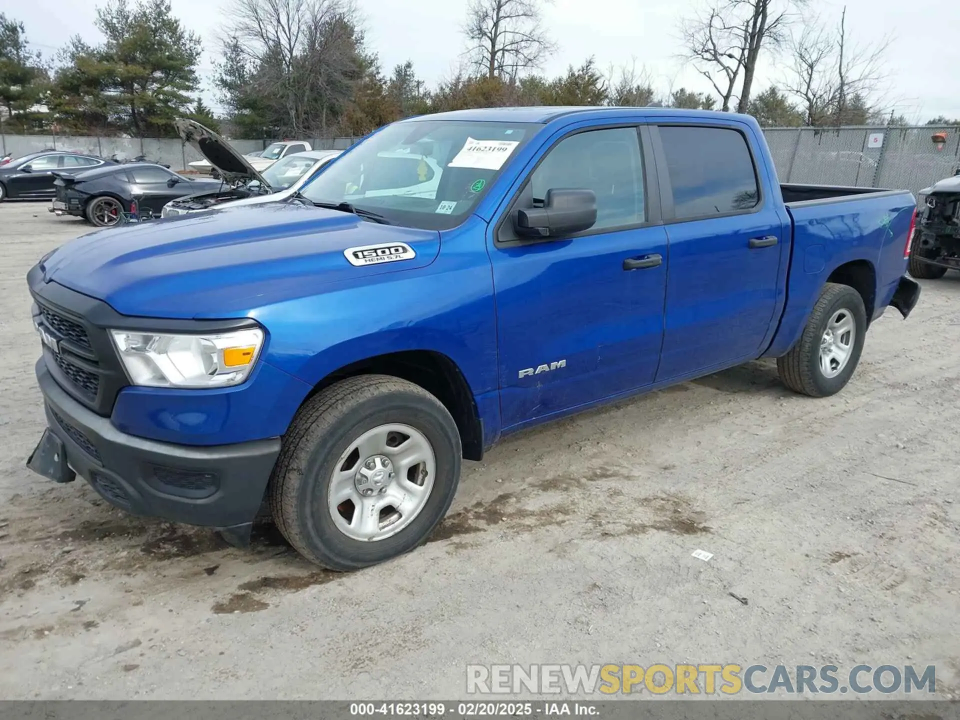 2 Photograph of a damaged car 1C6SRFGT7KN624201 RAM 1500 2019