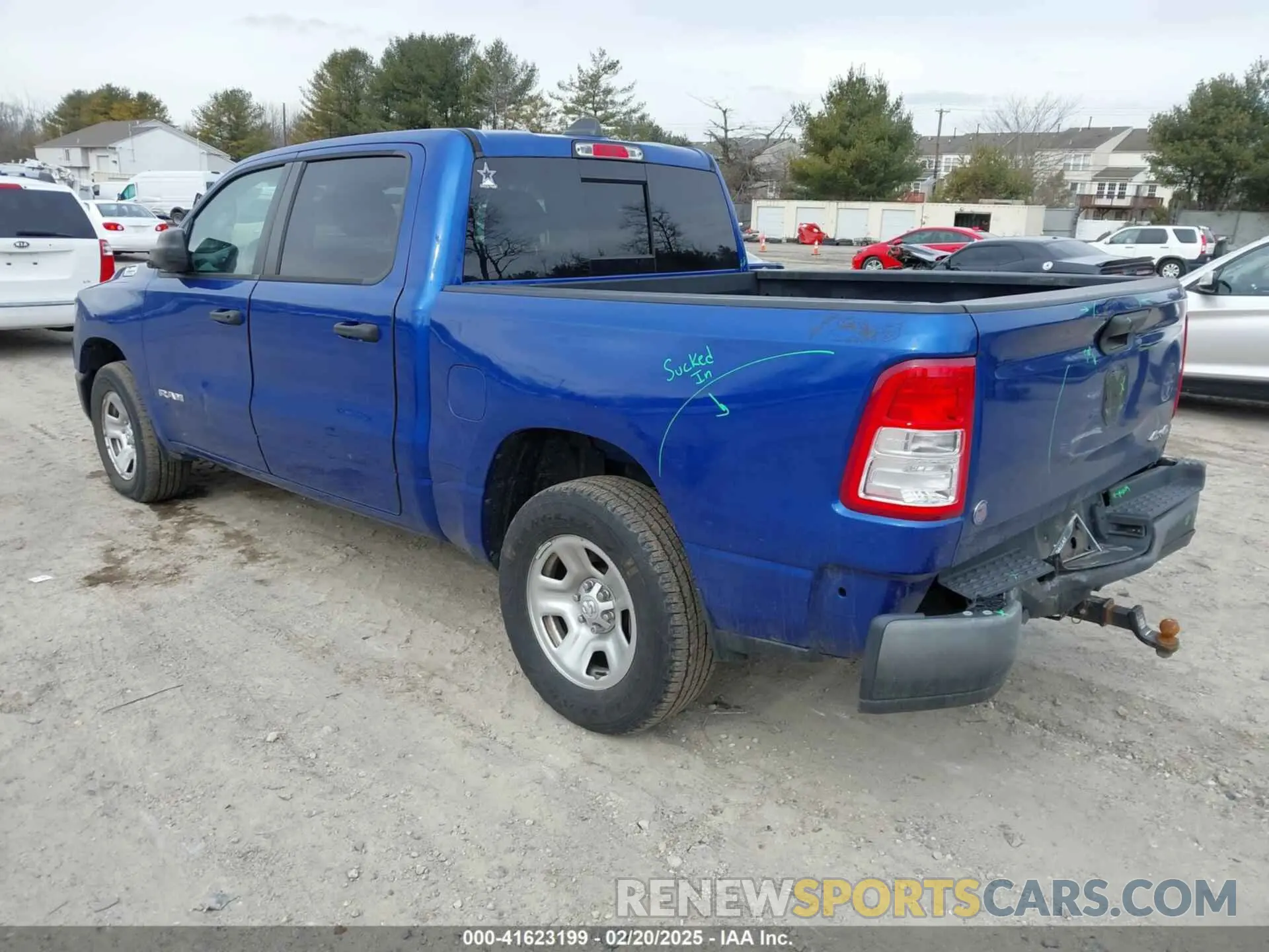 3 Photograph of a damaged car 1C6SRFGT7KN624201 RAM 1500 2019