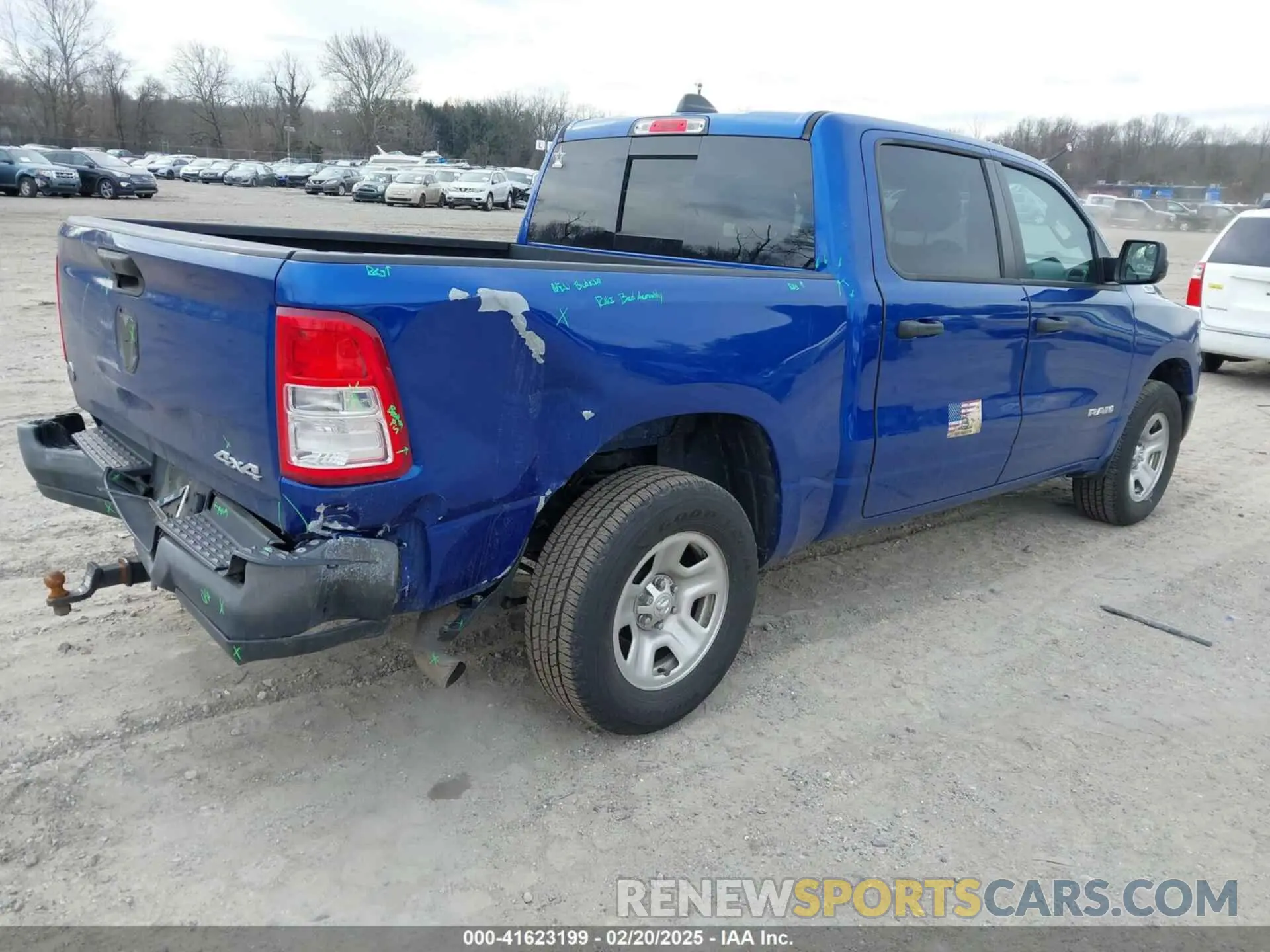 4 Photograph of a damaged car 1C6SRFGT7KN624201 RAM 1500 2019