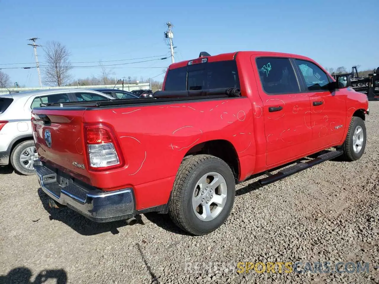 3 Photograph of a damaged car 1C6SRFGTXKN605450 RAM 1500 2019