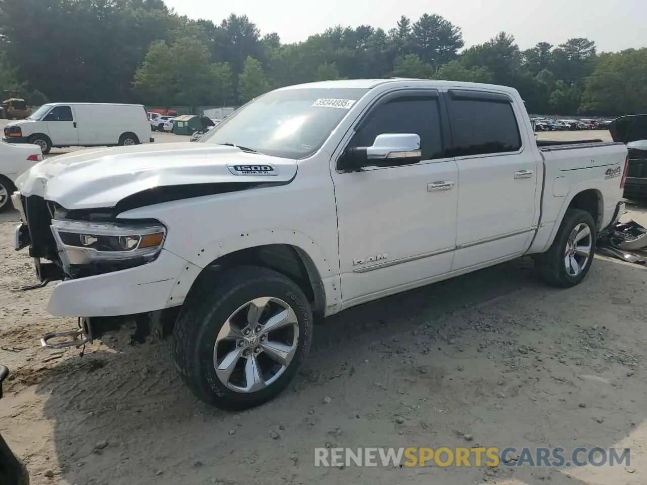 1 Photograph of a damaged car 1C6SRFHT0KN773399 RAM 1500 2019