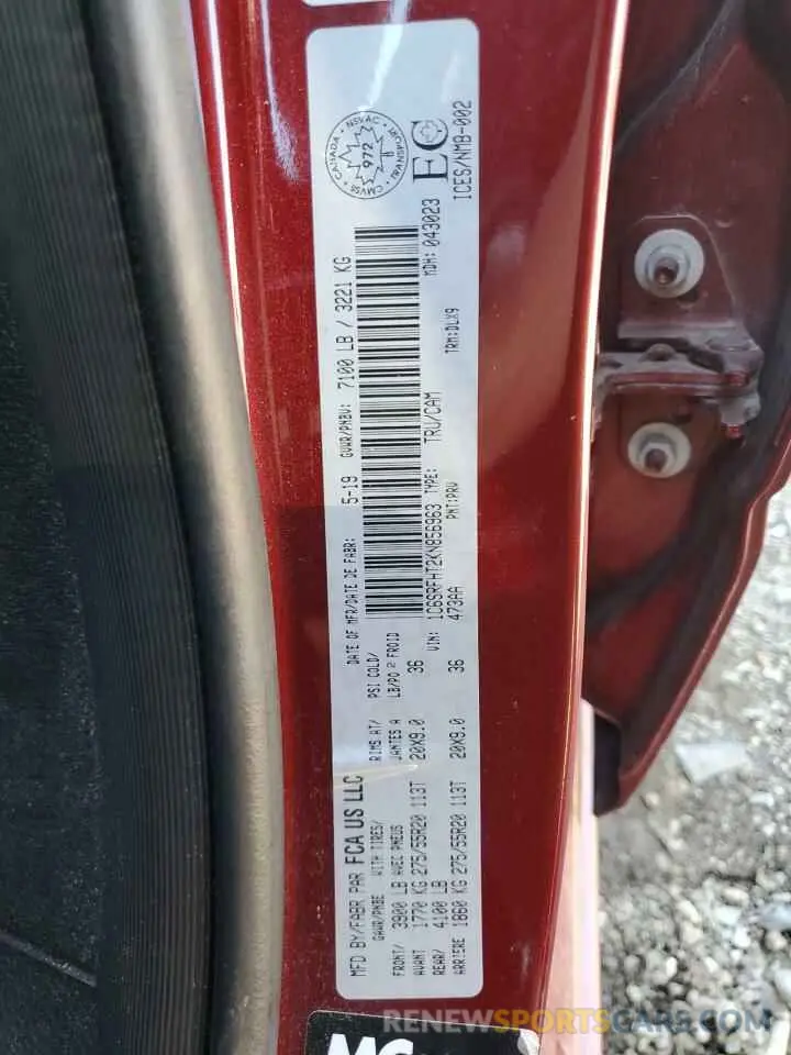 12 Photograph of a damaged car 1C6SRFHT2KN856963 RAM 1500 2019