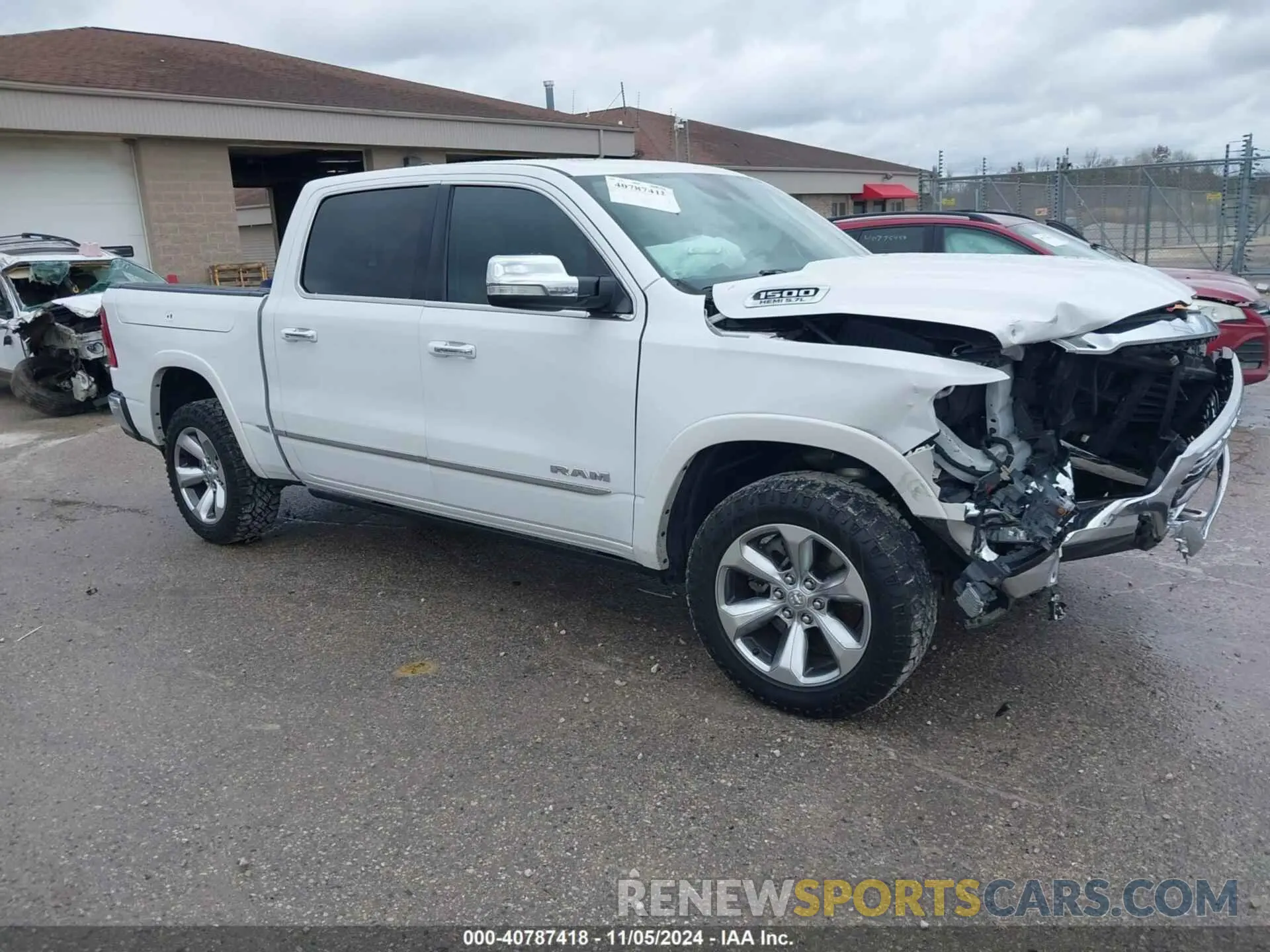 1 Photograph of a damaged car 1C6SRFHT5KN670477 RAM 1500 2019