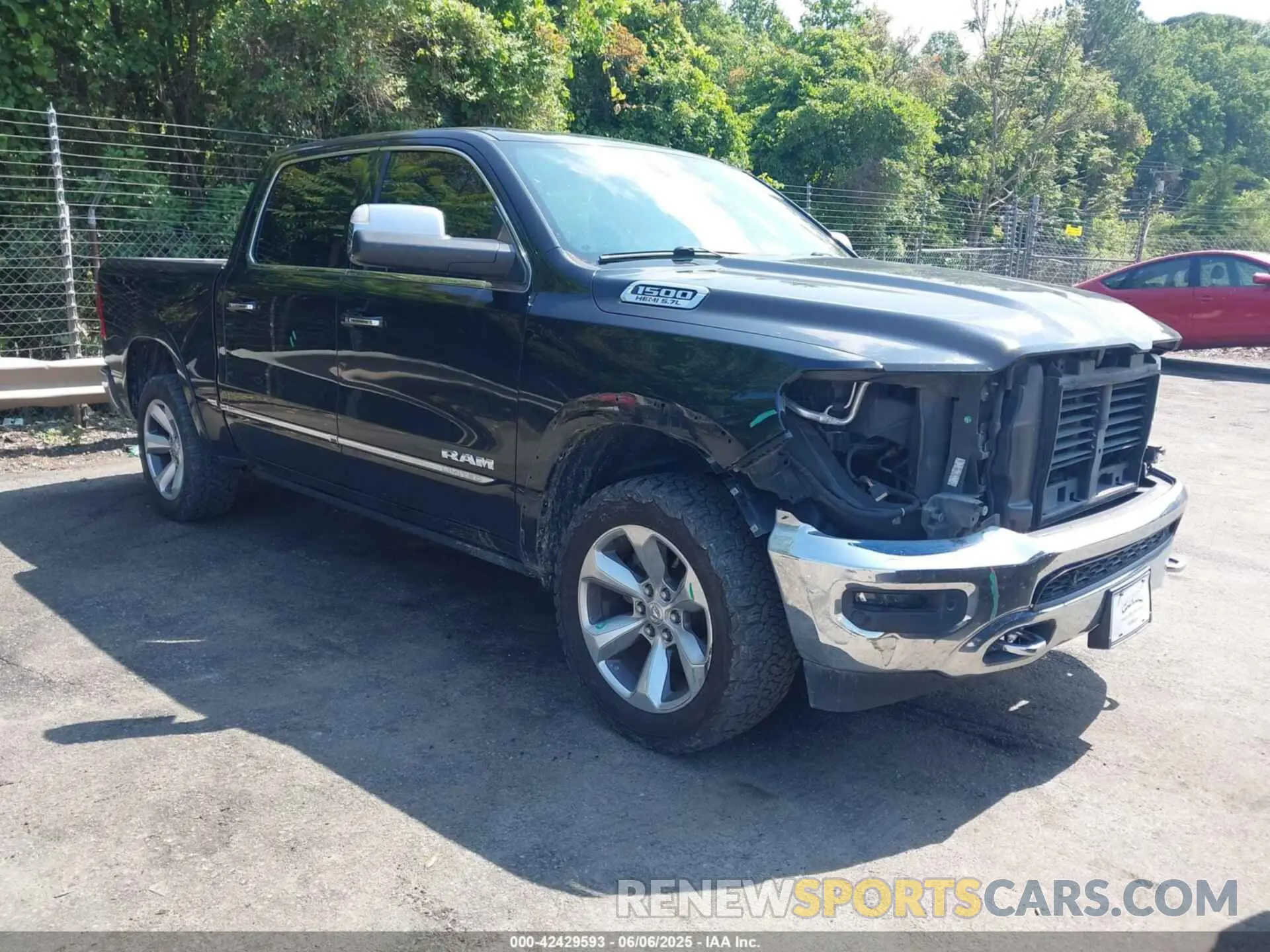 1 Photograph of a damaged car 1C6SRFHT6KN673503 RAM 1500 2019