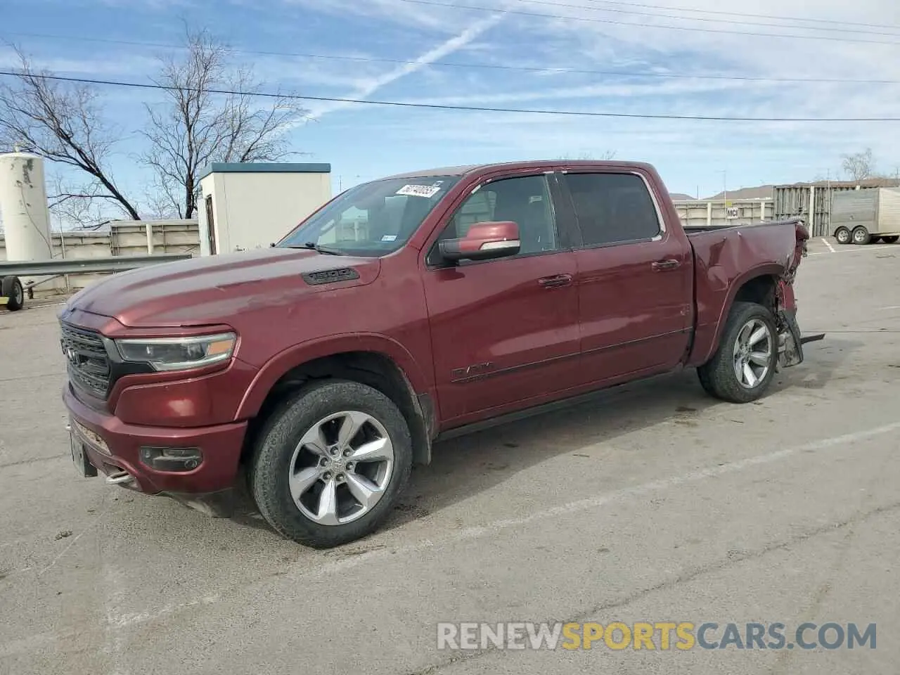 1 Photograph of a damaged car 1C6SRFHT6KN802033 RAM 1500 2019