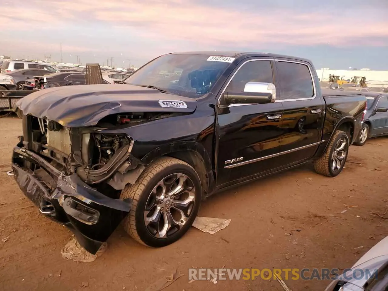 1 Photograph of a damaged car 1C6SRFHT7KN550891 RAM 1500 2019