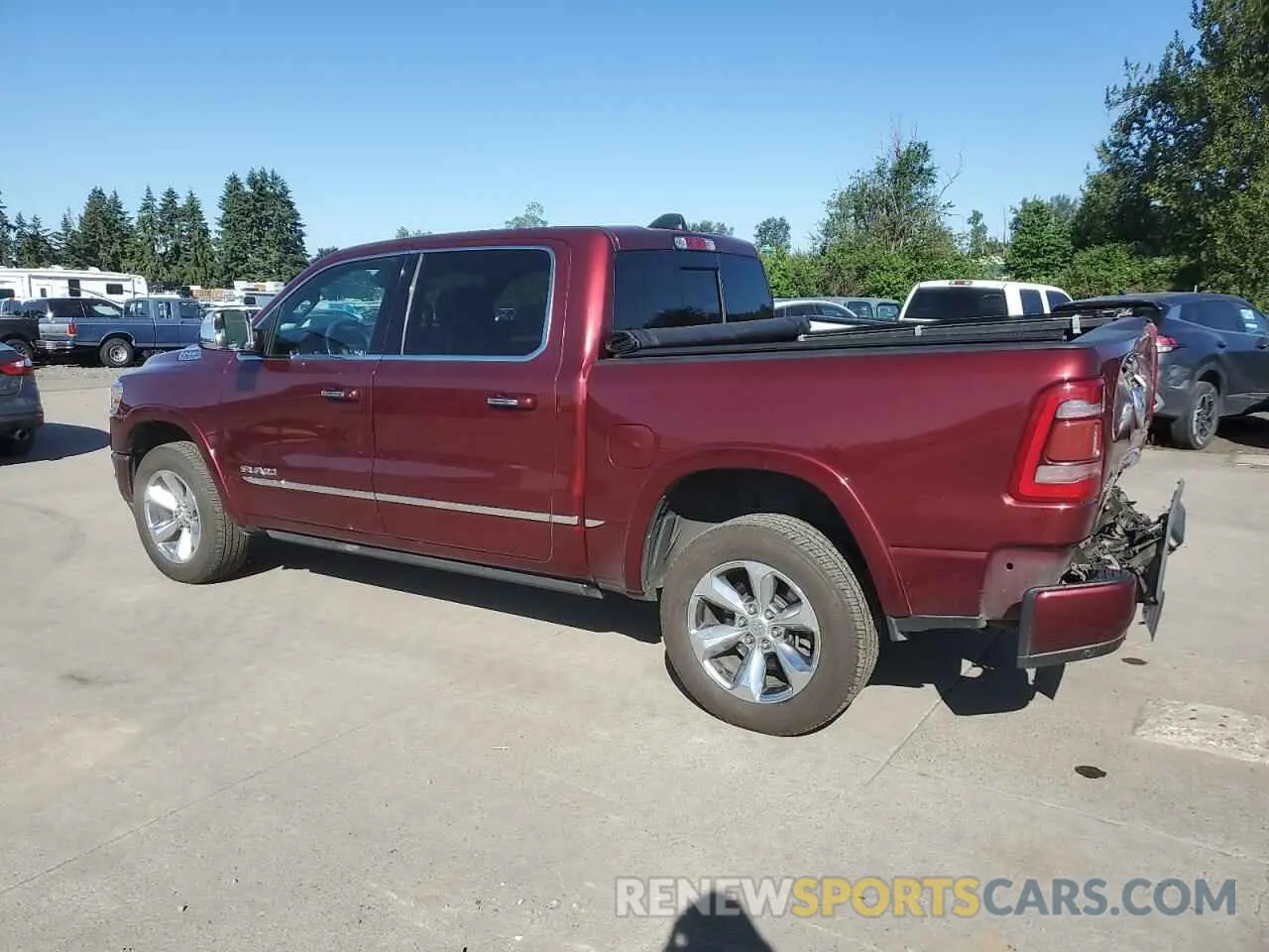 2 Photograph of a damaged car 1C6SRFHT7KN572745 RAM 1500 2019