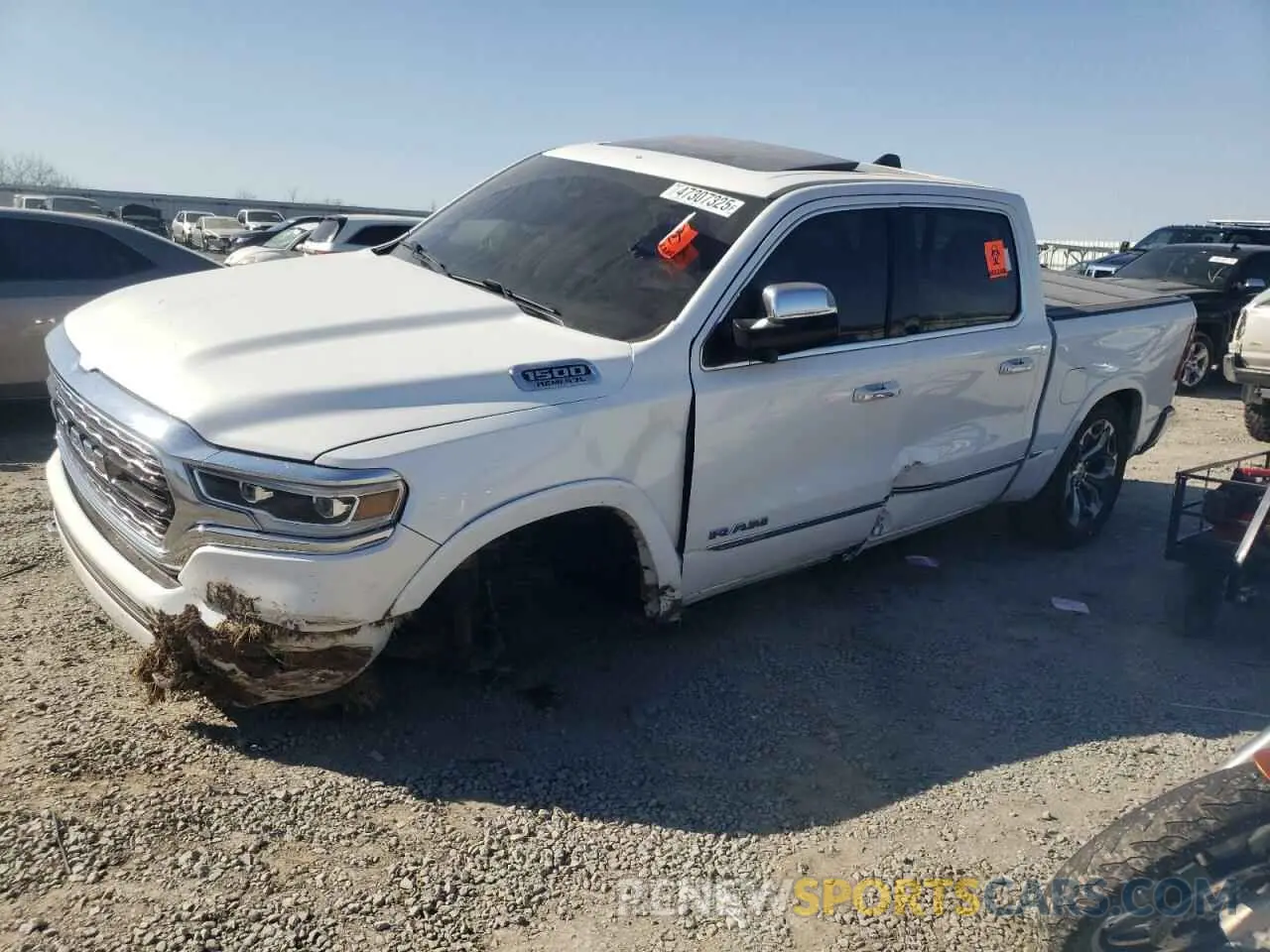 1 Photograph of a damaged car 1C6SRFHT7KN627050 RAM 1500 2019