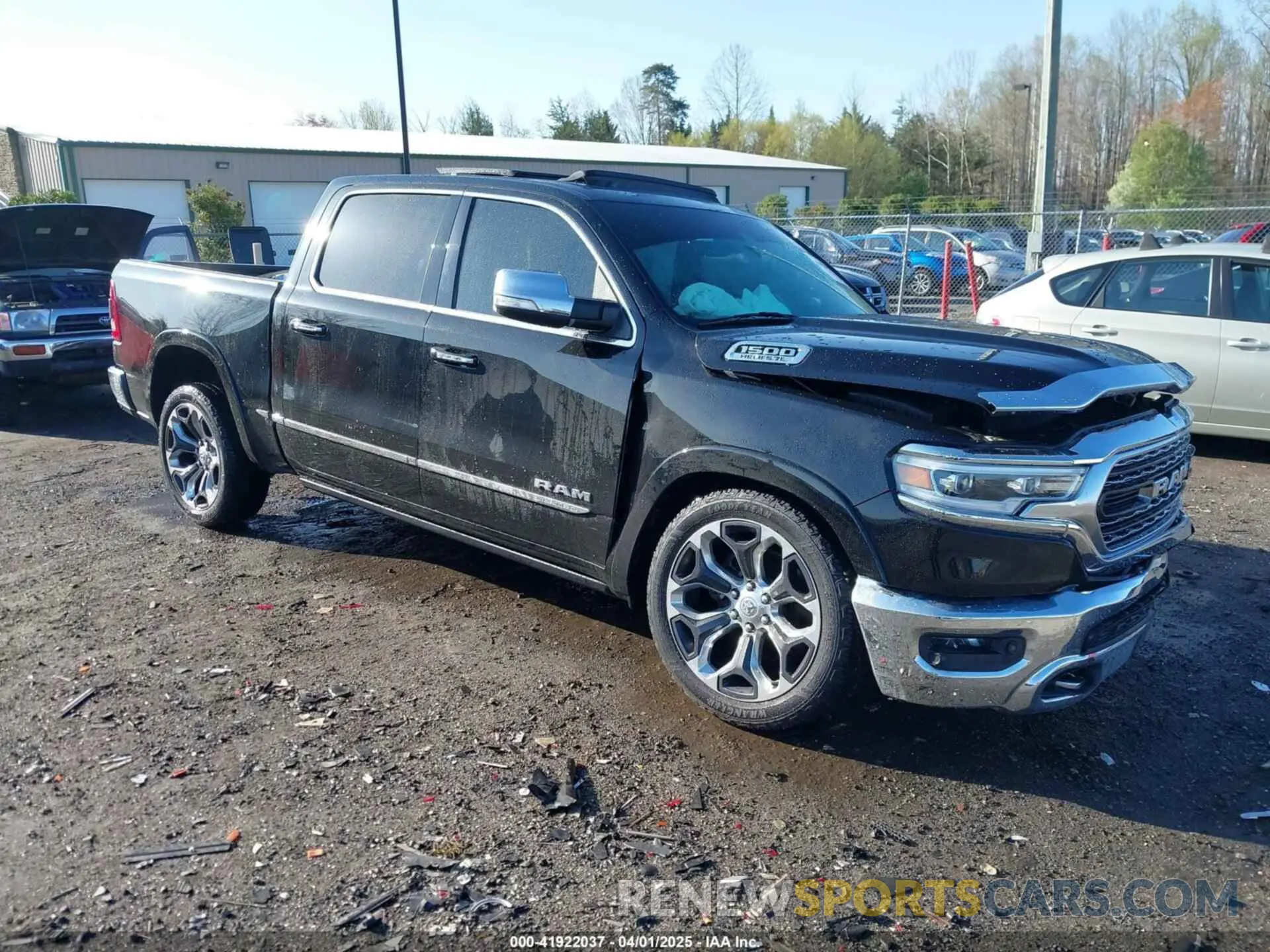 1 Photograph of a damaged car 1C6SRFHT7KN693081 RAM 1500 2019