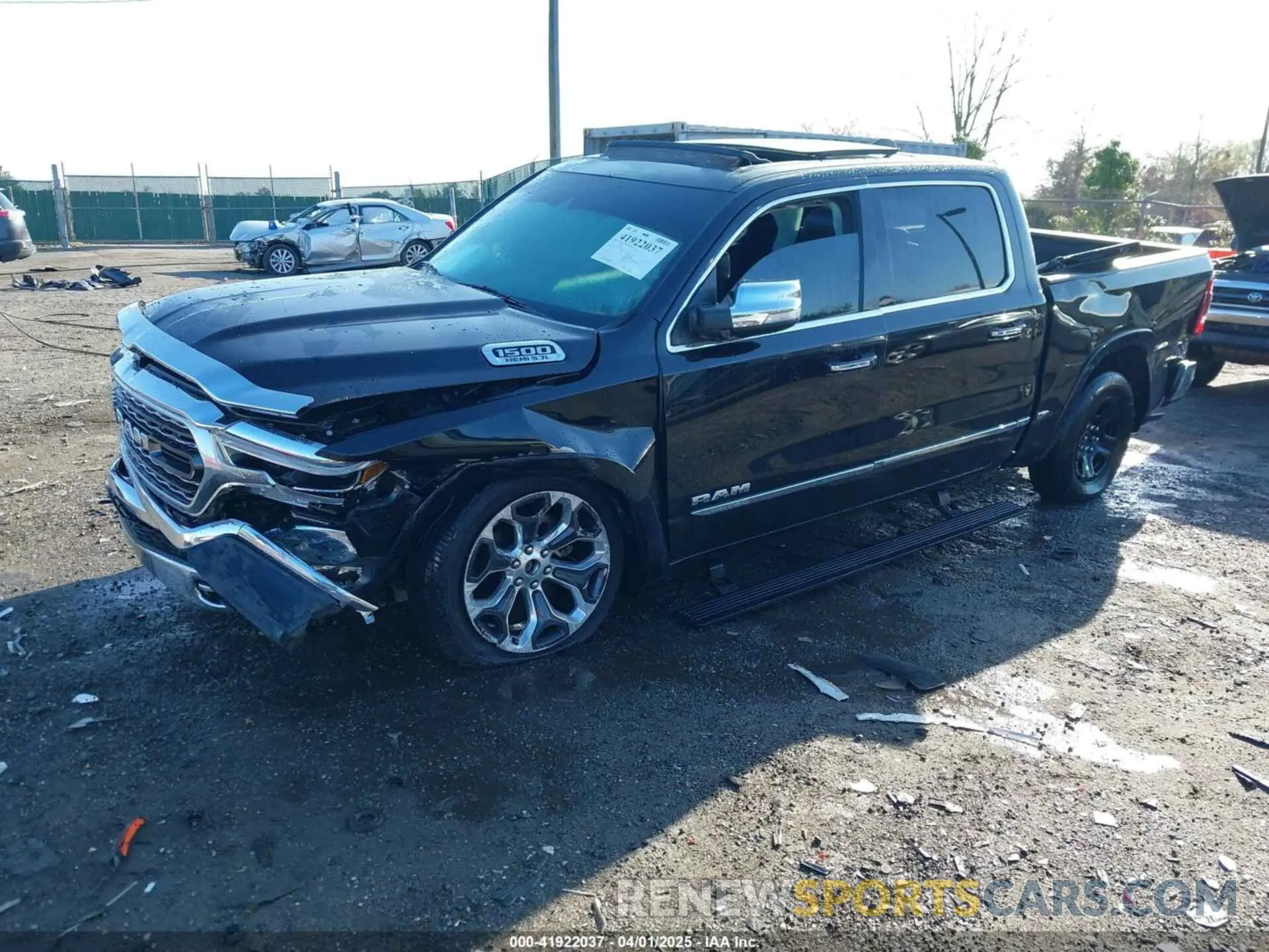 2 Photograph of a damaged car 1C6SRFHT7KN693081 RAM 1500 2019