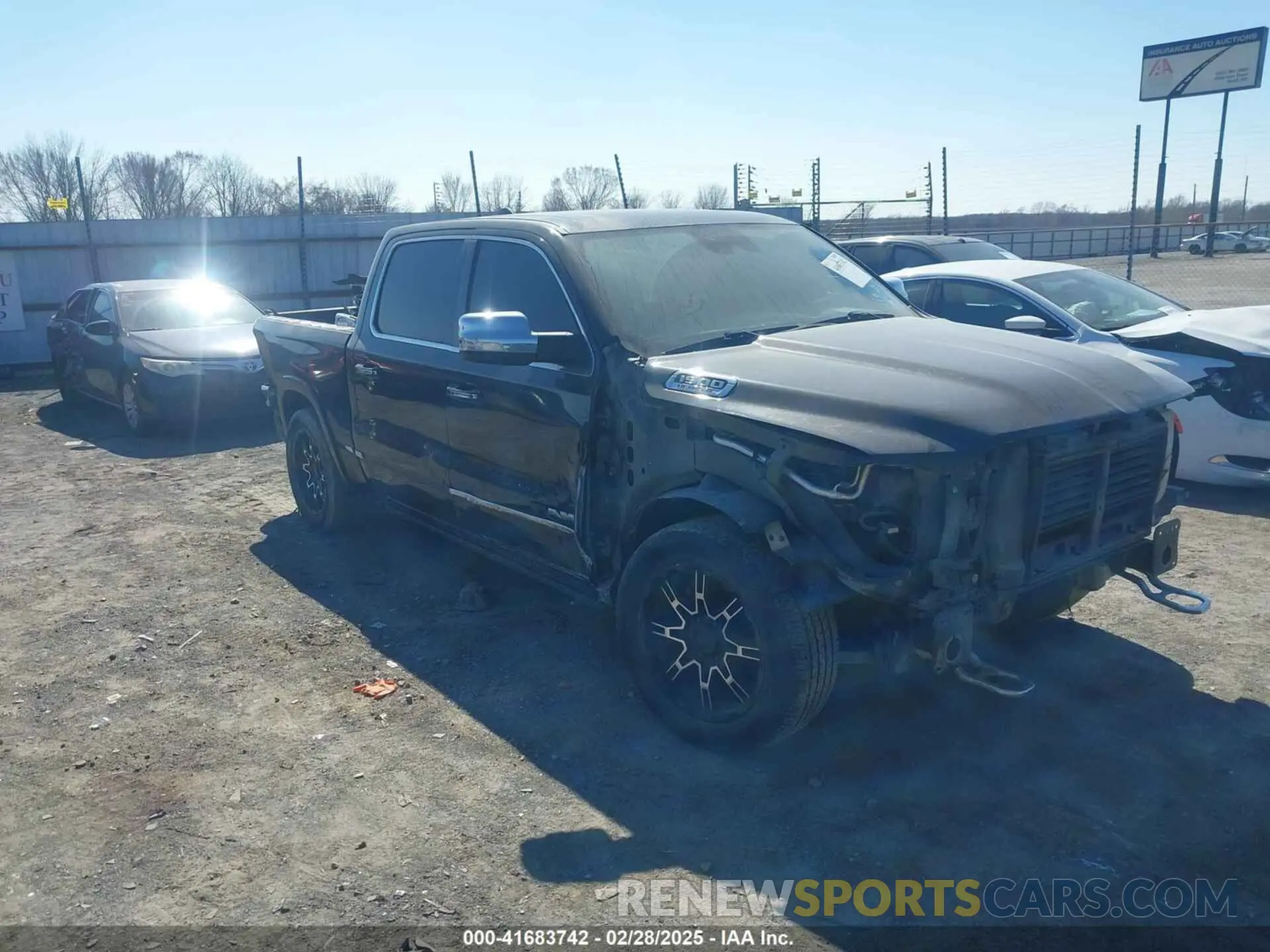 1 Photograph of a damaged car 1C6SRFHT7KN861608 RAM 1500 2019