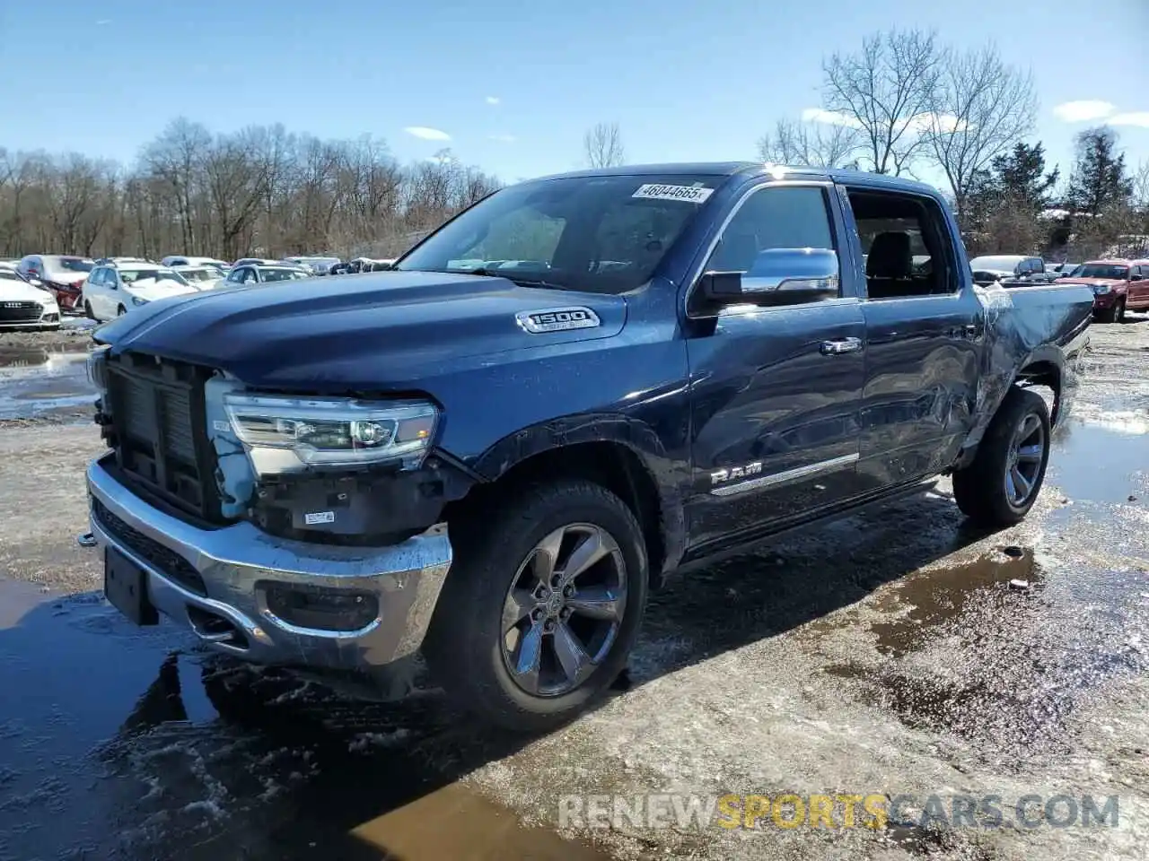 1 Photograph of a damaged car 1C6SRFHT8KN624593 RAM 1500 2019