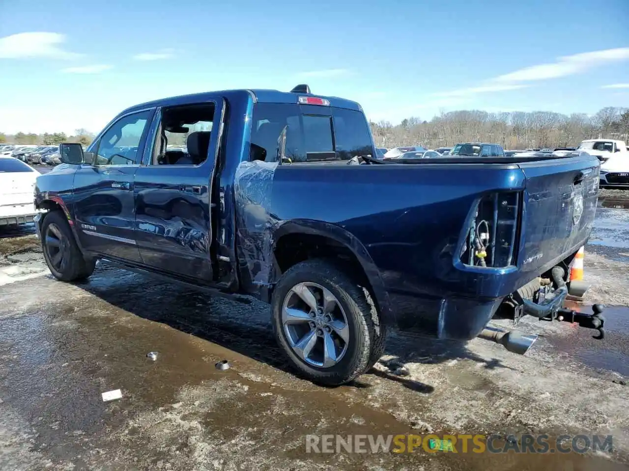 2 Photograph of a damaged car 1C6SRFHT8KN624593 RAM 1500 2019