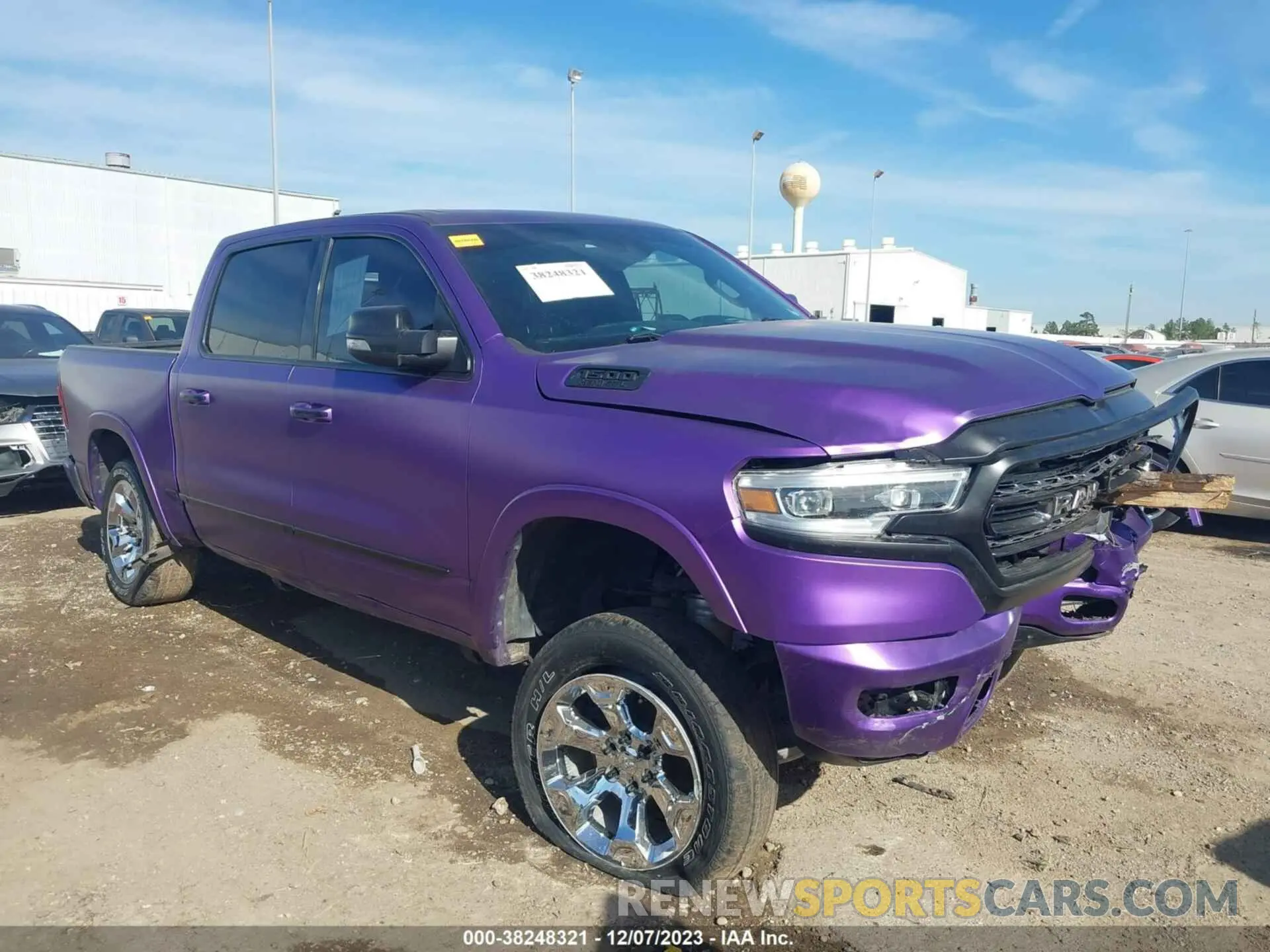 1 Photograph of a damaged car 1C6SRFHT9KN826536 RAM 1500 2019