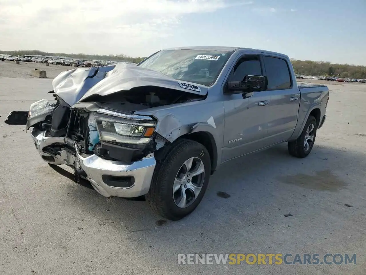 1 Photograph of a damaged car 1C6SRFJT1KN504967 RAM 1500 2019