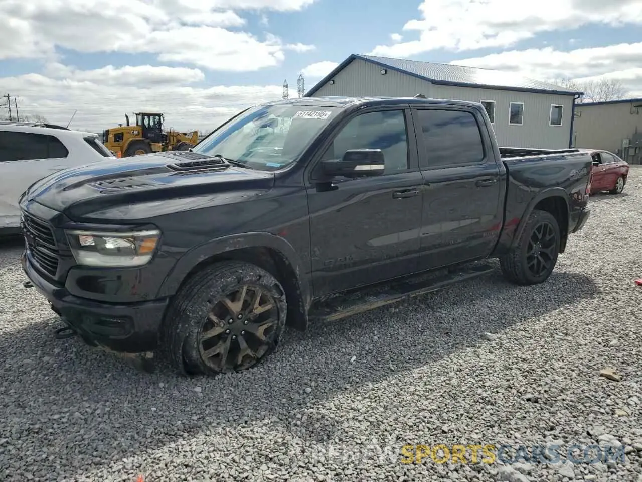 1 Photograph of a damaged car 1C6SRFJT3KN869943 RAM 1500 2019