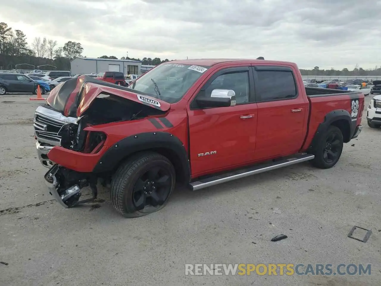 1 Photograph of a damaged car 1C6SRFJT4KN577783 RAM 1500 2019