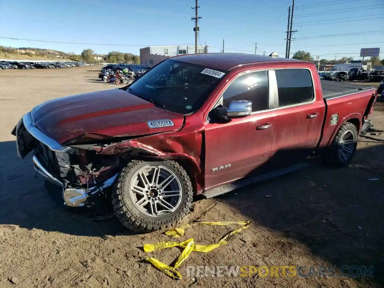 1 Photograph of a damaged car 1C6SRFJT6KN677397 RAM 1500 2019