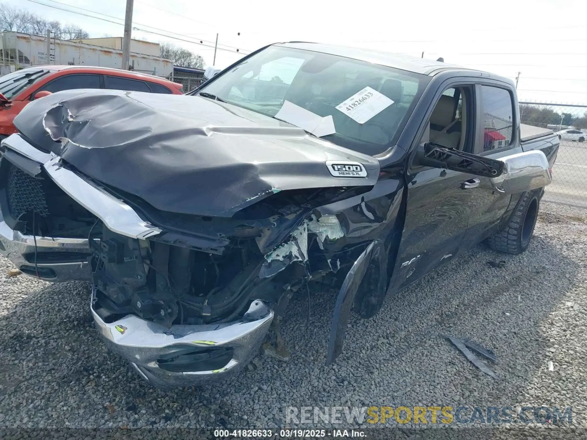 2 Photograph of a damaged car 1C6SRFJT9KN544343 RAM 1500 2019