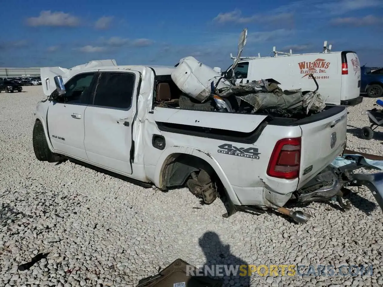 2 Photograph of a damaged car 1C6SRFKT9KN627799 RAM 1500 2019