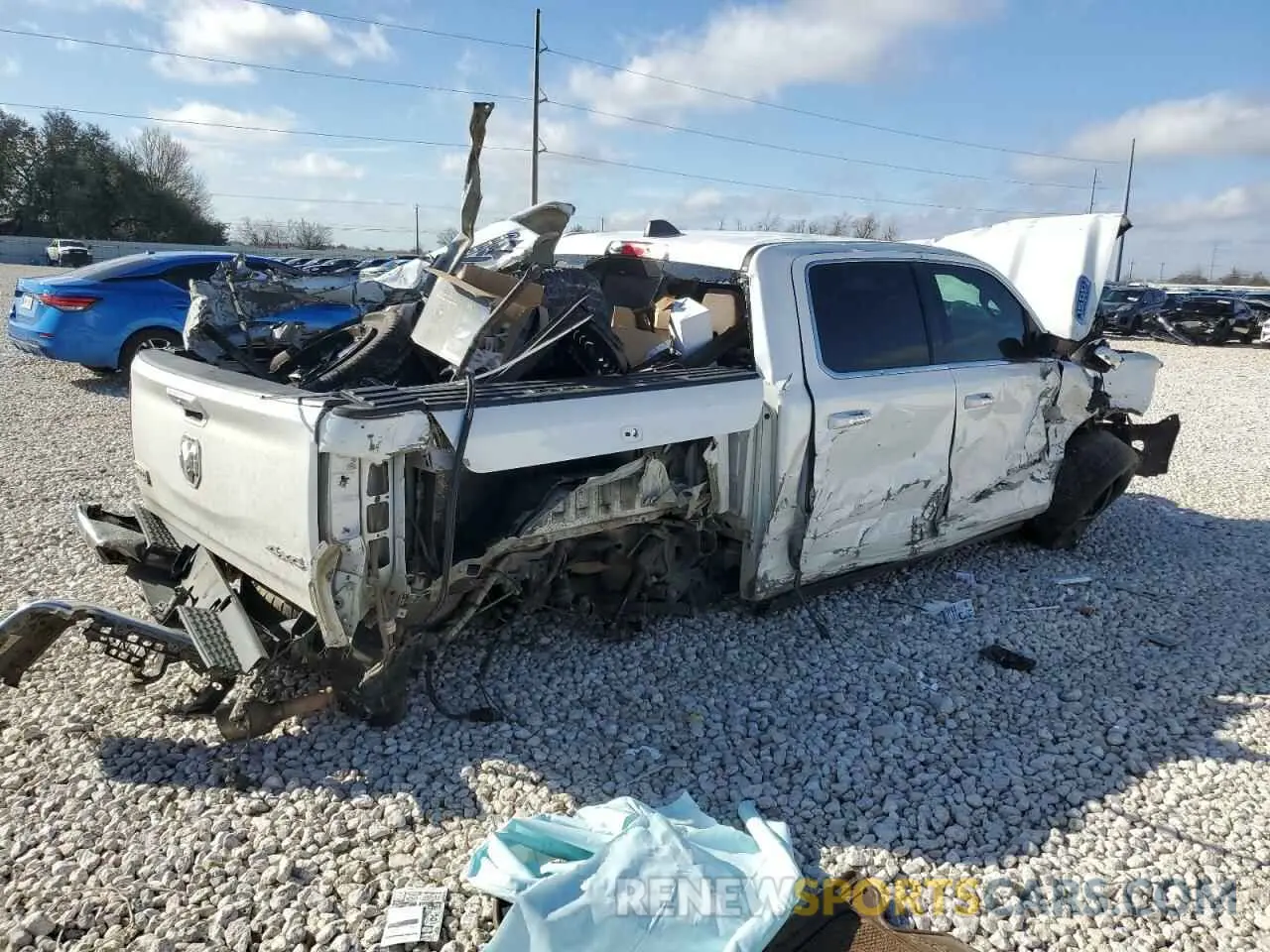 3 Photograph of a damaged car 1C6SRFKT9KN627799 RAM 1500 2019