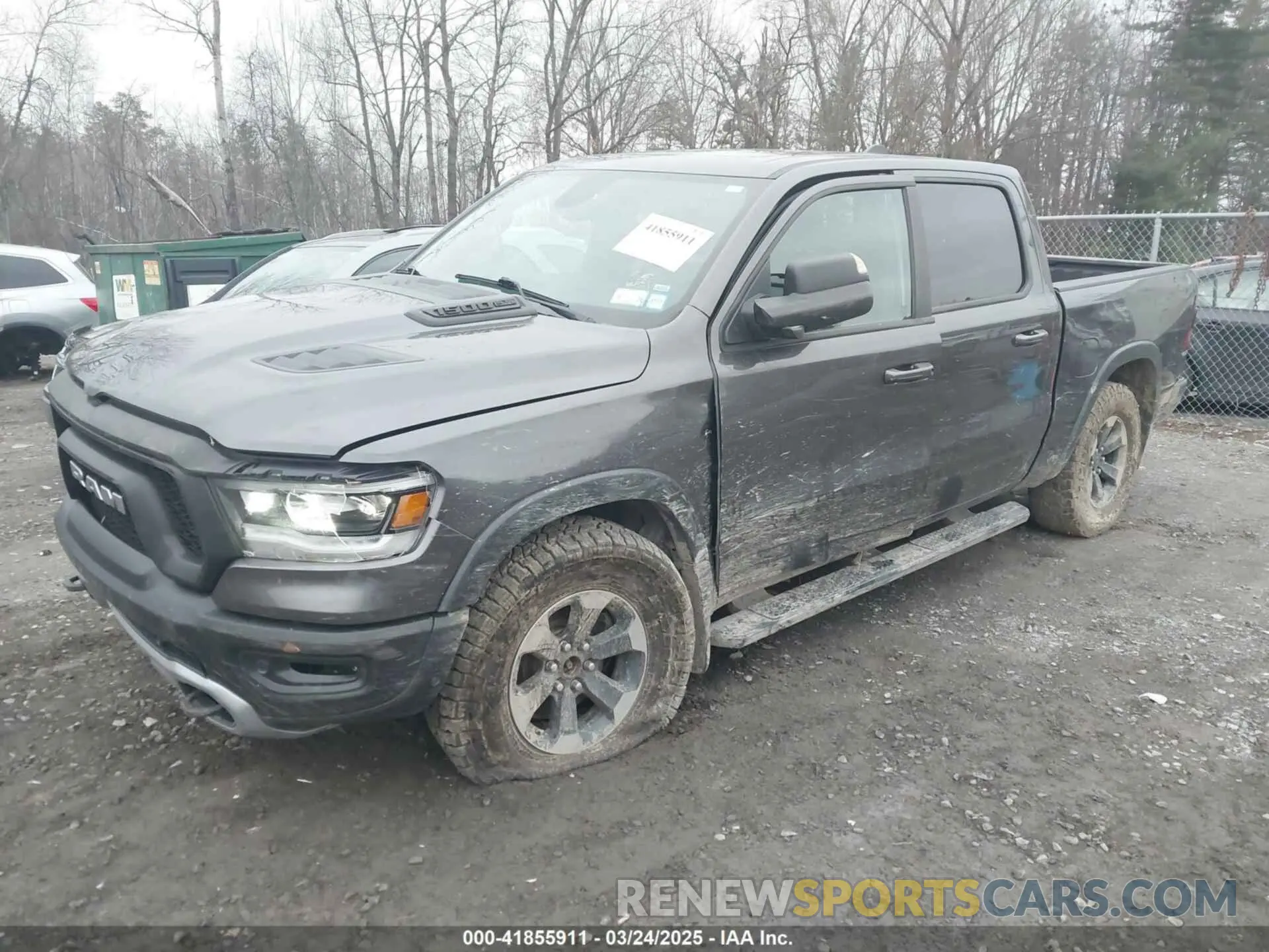 2 Photograph of a damaged car 1C6SRFLT0KN715994 RAM 1500 2019