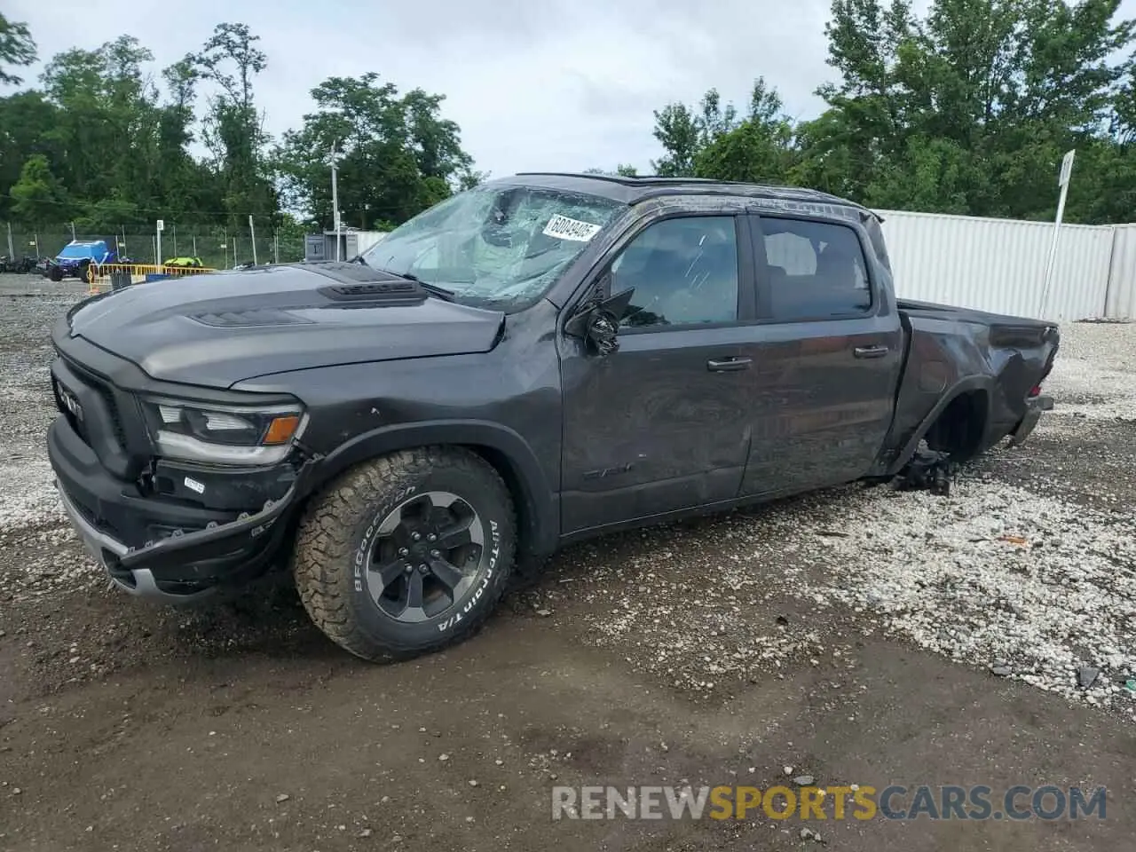 1 Photograph of a damaged car 1C6SRFLT1KN550716 RAM 1500 2019