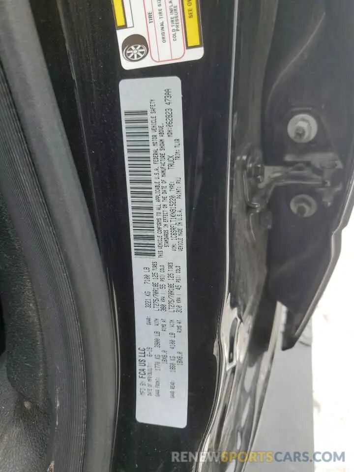 12 Photograph of a damaged car 1C6SRFLT1KN915220 RAM 1500 2019