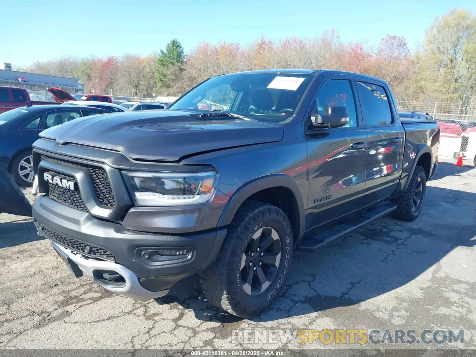 2 Photograph of a damaged car 1C6SRFLT3KN900251 RAM 1500 2019