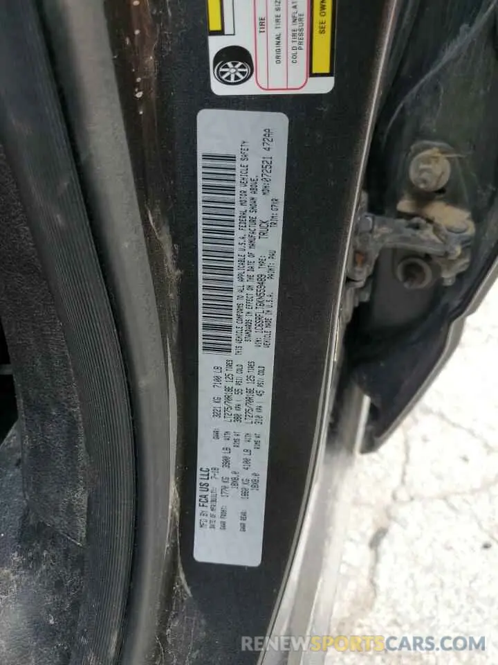 12 Photograph of a damaged car 1C6SRFLT6KN559489 RAM 1500 2019