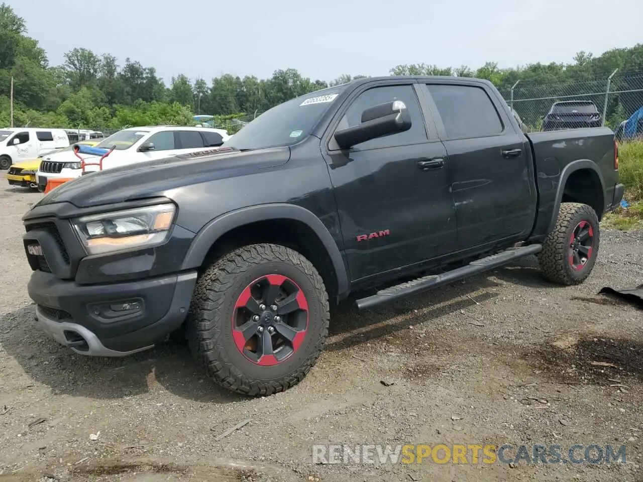 1 Photograph of a damaged car 1C6SRFLT6KN722481 RAM 1500 2019