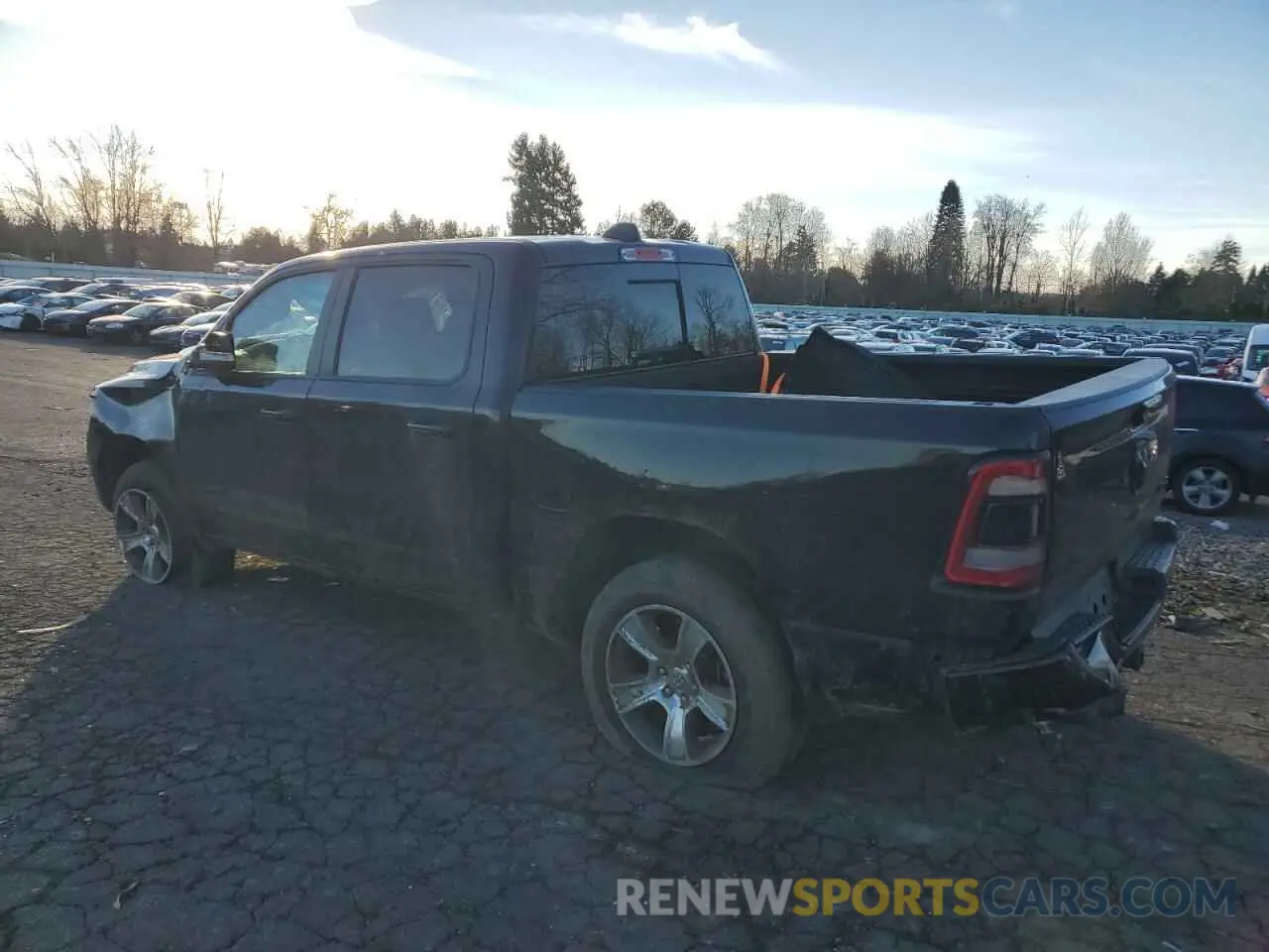 2 Photograph of a damaged car 1C6SRFLT7KN545567 RAM 1500 2019