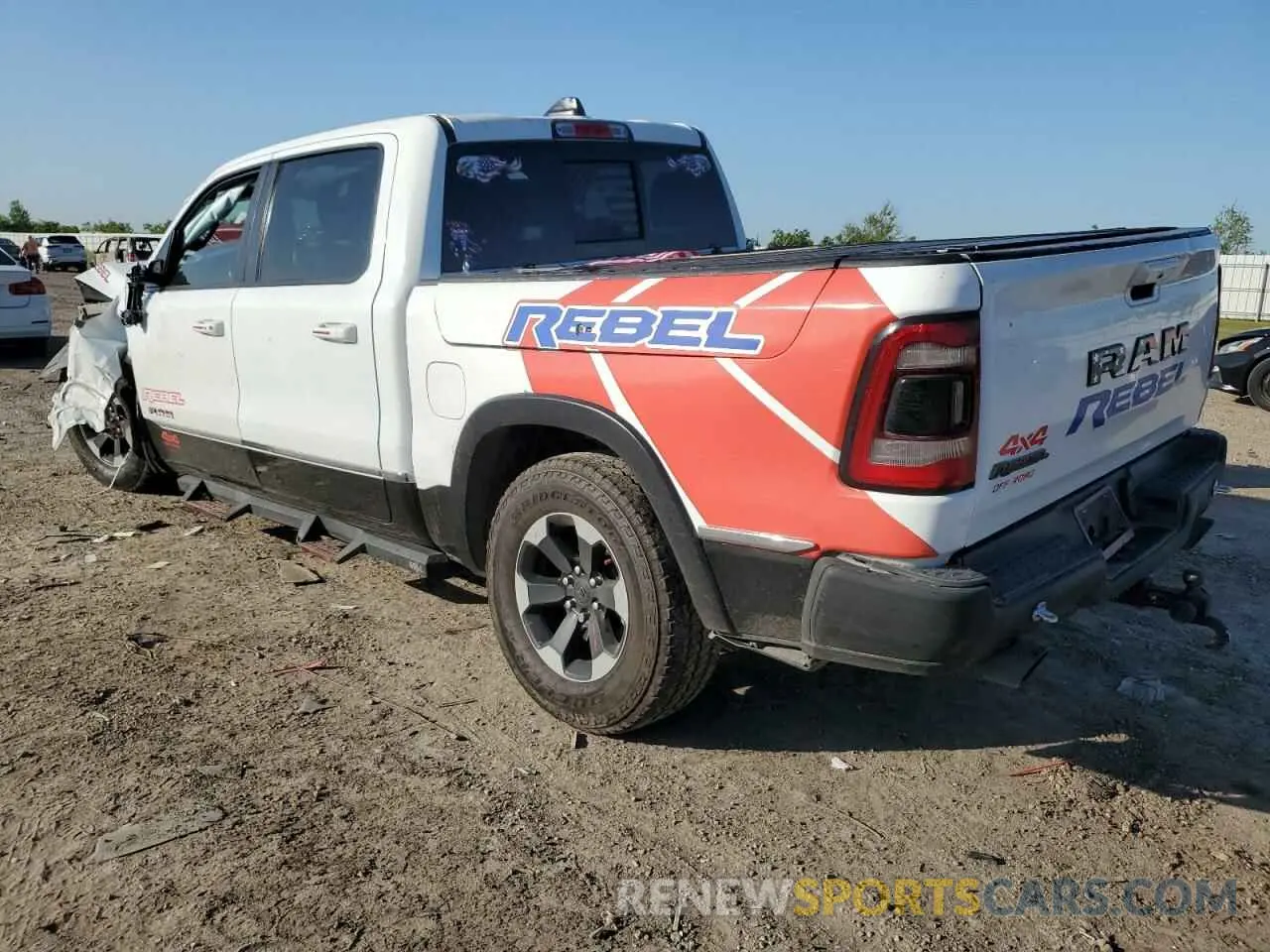 2 Photograph of a damaged car 1C6SRFLT7KN811895 RAM 1500 2019