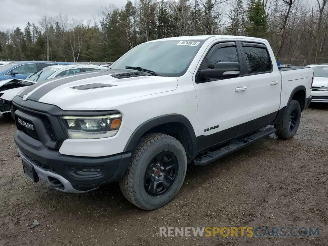 1 Photograph of a damaged car 1C6SRFLT8KN890137 RAM 1500 2019