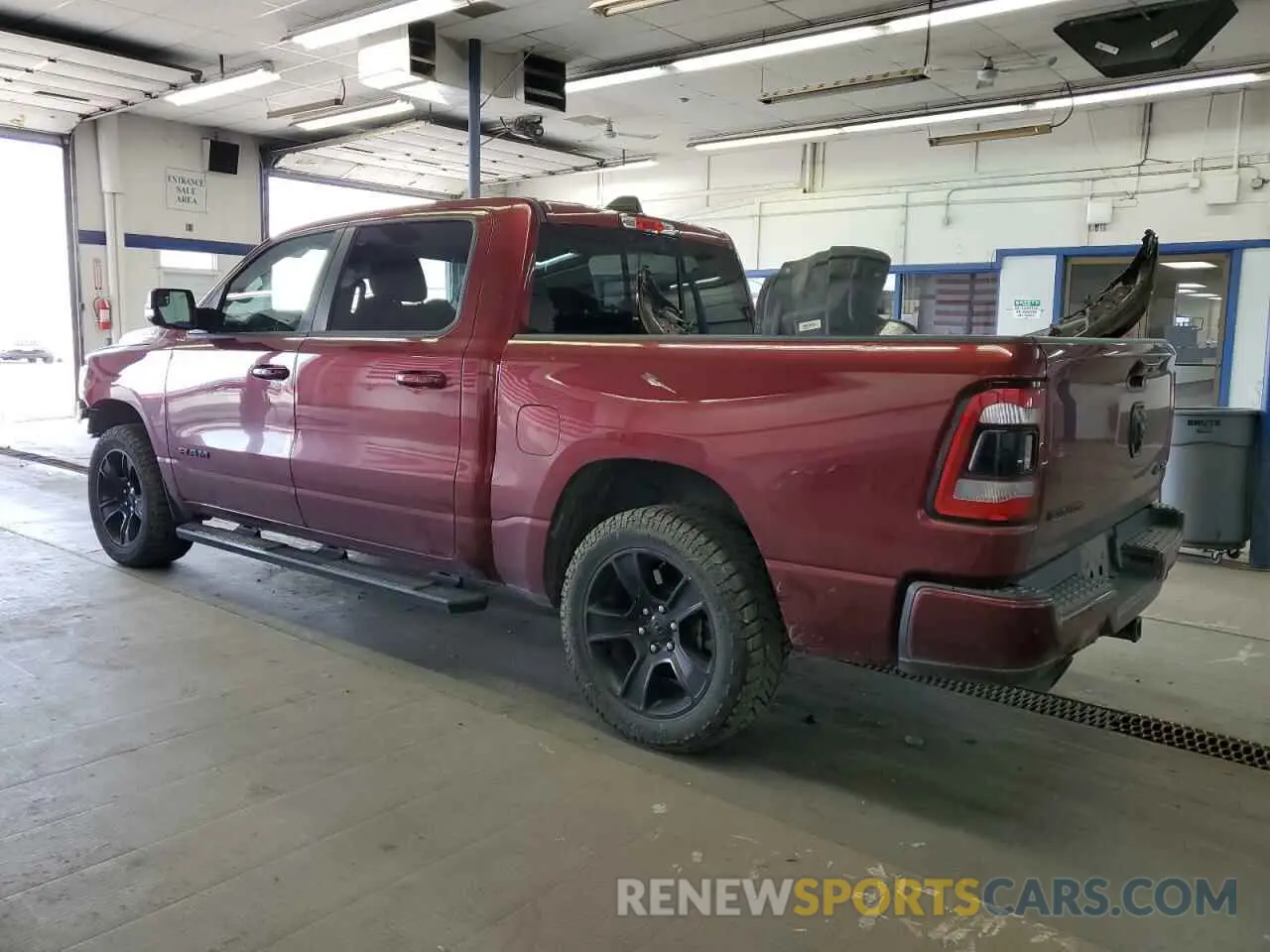 2 Photograph of a damaged car 1C6SRFLTXKN843840 RAM 1500 2019