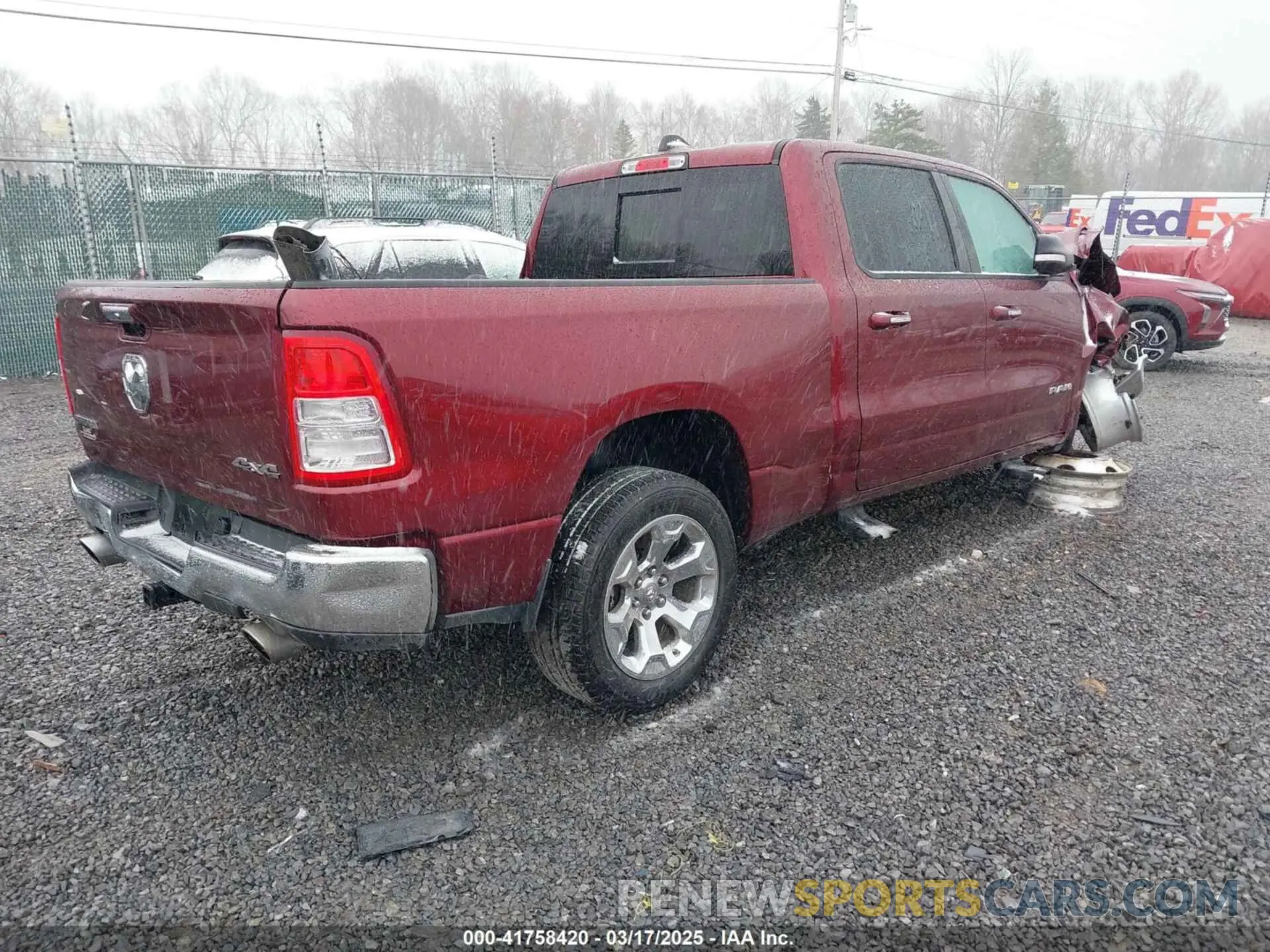4 Photograph of a damaged car 1C6SRFMT2KN577034 RAM 1500 2019