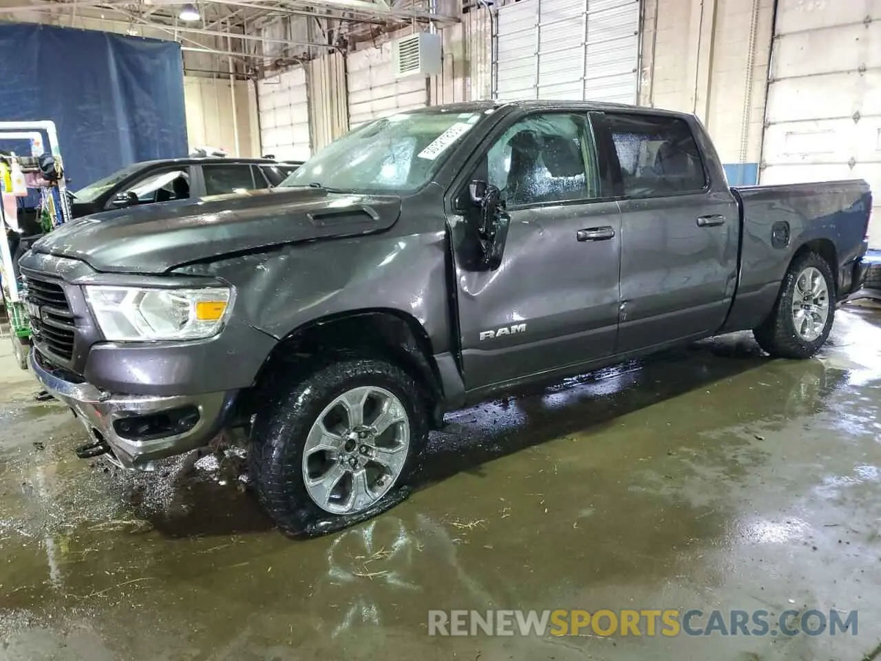 1 Photograph of a damaged car 1C6SRFMT3KN691897 RAM 1500 2019