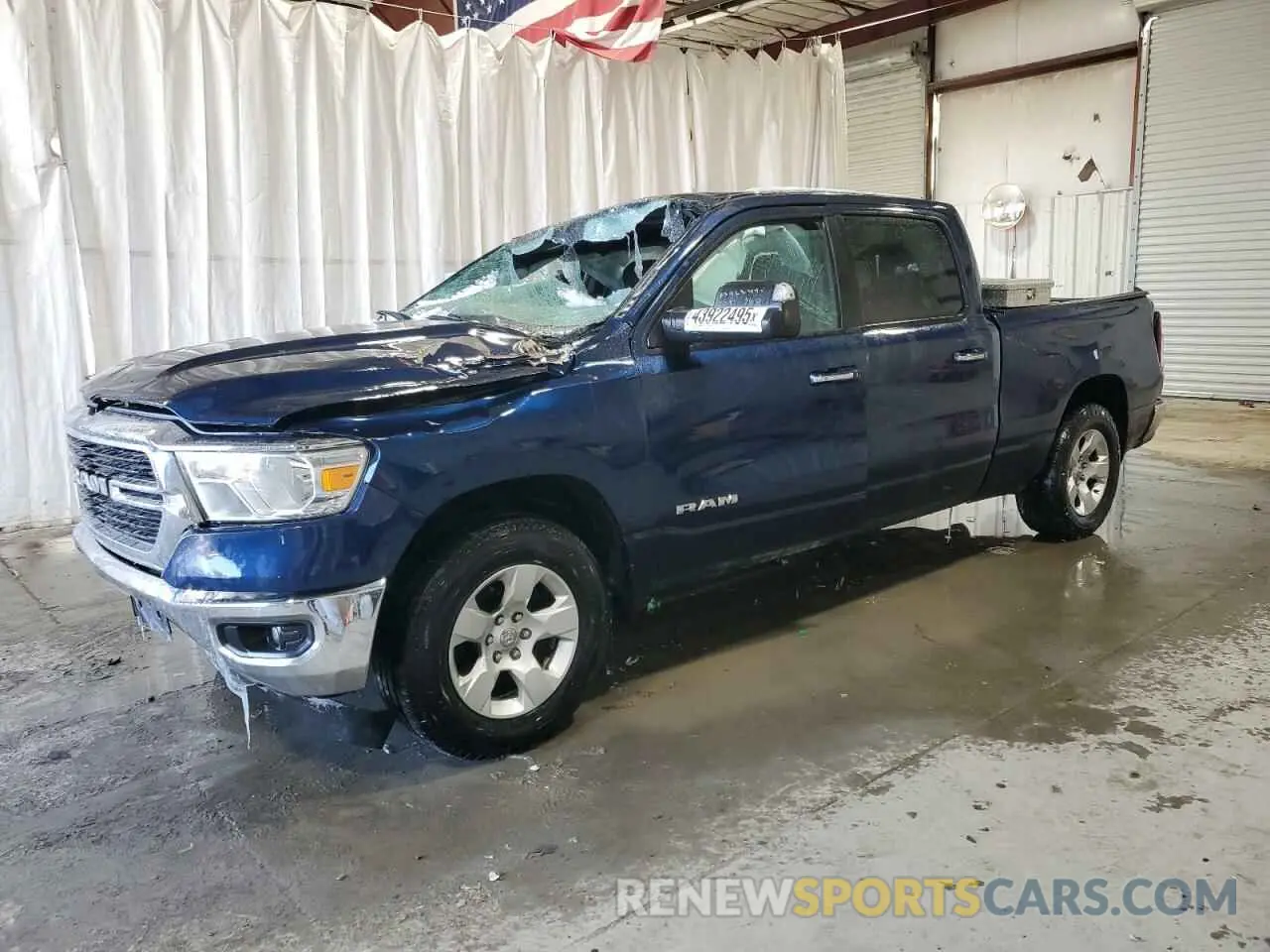 1 Photograph of a damaged car 1C6SRFMT5KN607949 RAM 1500 2019