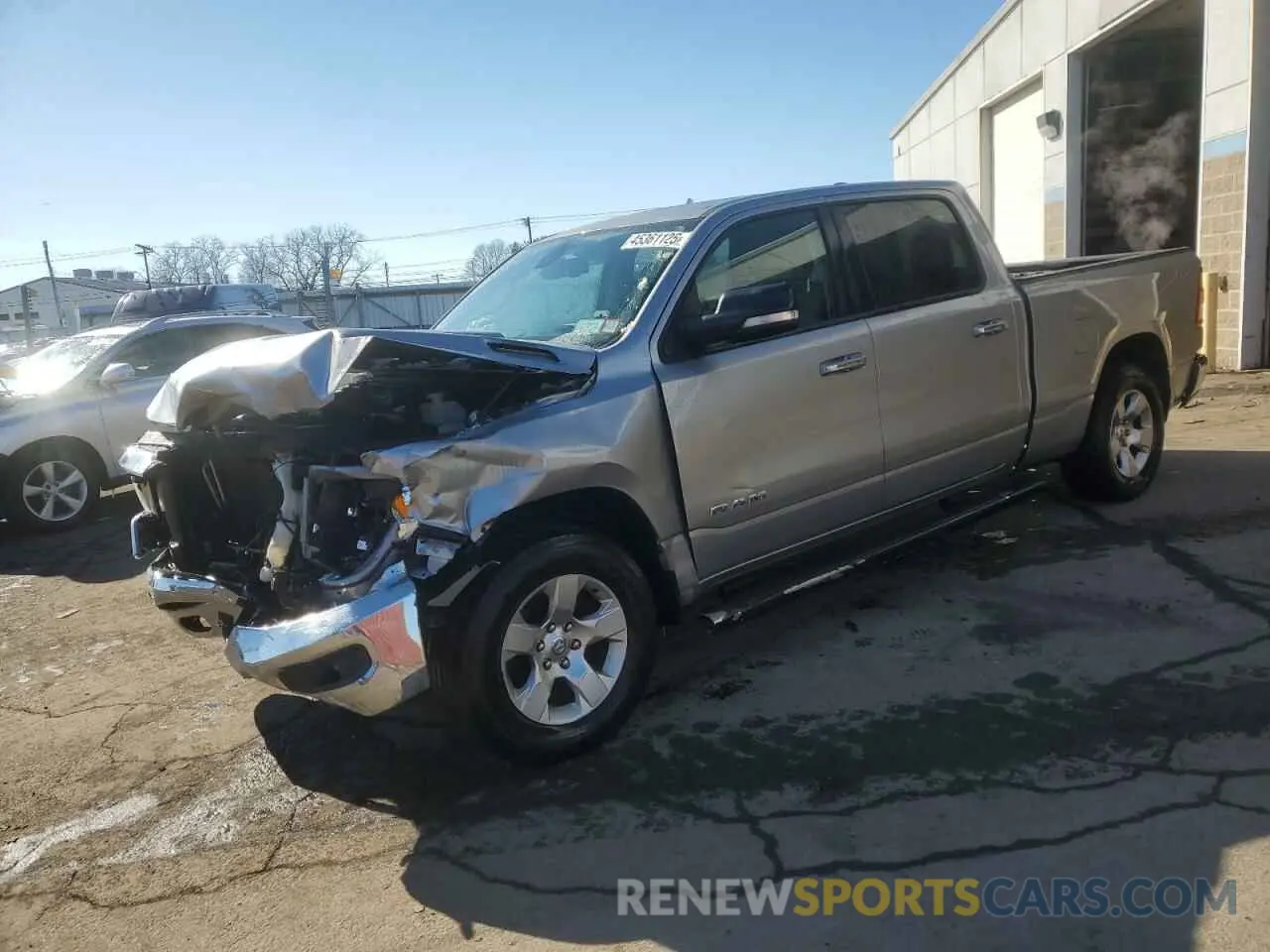 1 Photograph of a damaged car 1C6SRFMT6KN587405 RAM 1500 2019