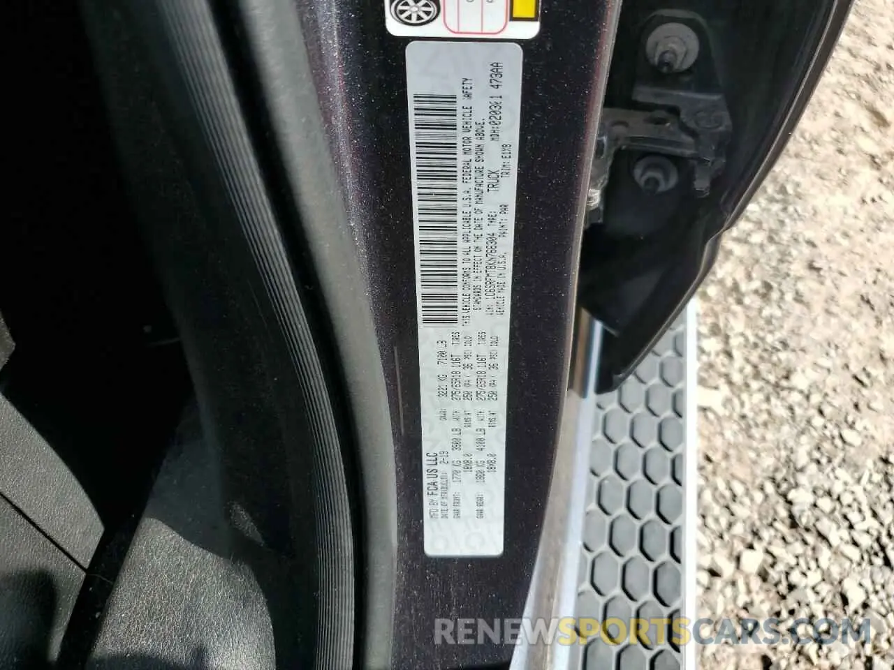 12 Photograph of a damaged car 1C6SRFMT8KN766304 RAM 1500 2019