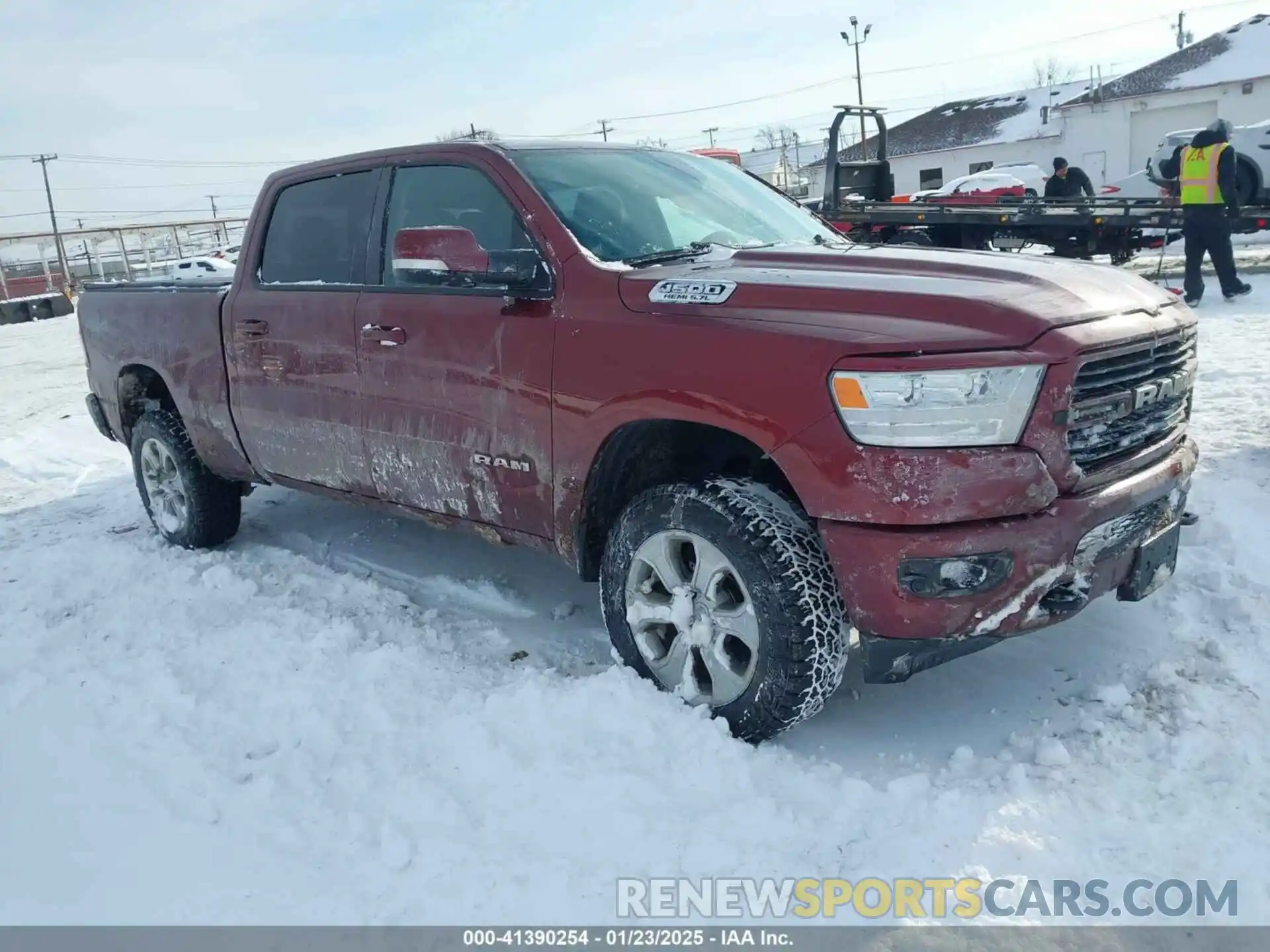 1 Photograph of a damaged car 1C6SRFMTXKN737063 RAM 1500 2019