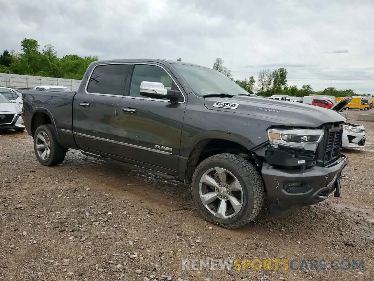 4 Photograph of a damaged car 1C6SRFPT5KN786280 RAM 1500 2019