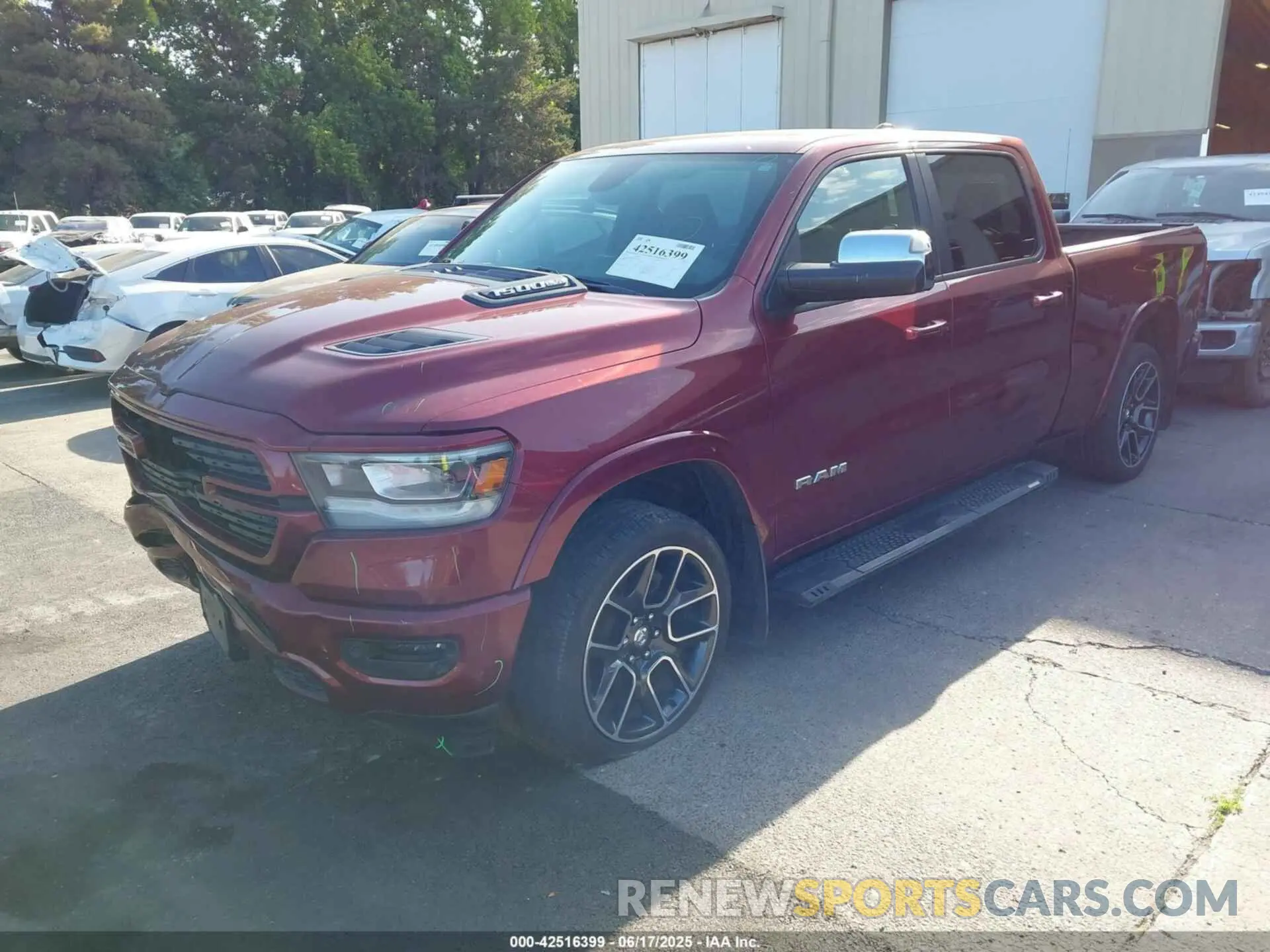 2 Photograph of a damaged car 1C6SRFRT4KN707534 RAM 1500 2019