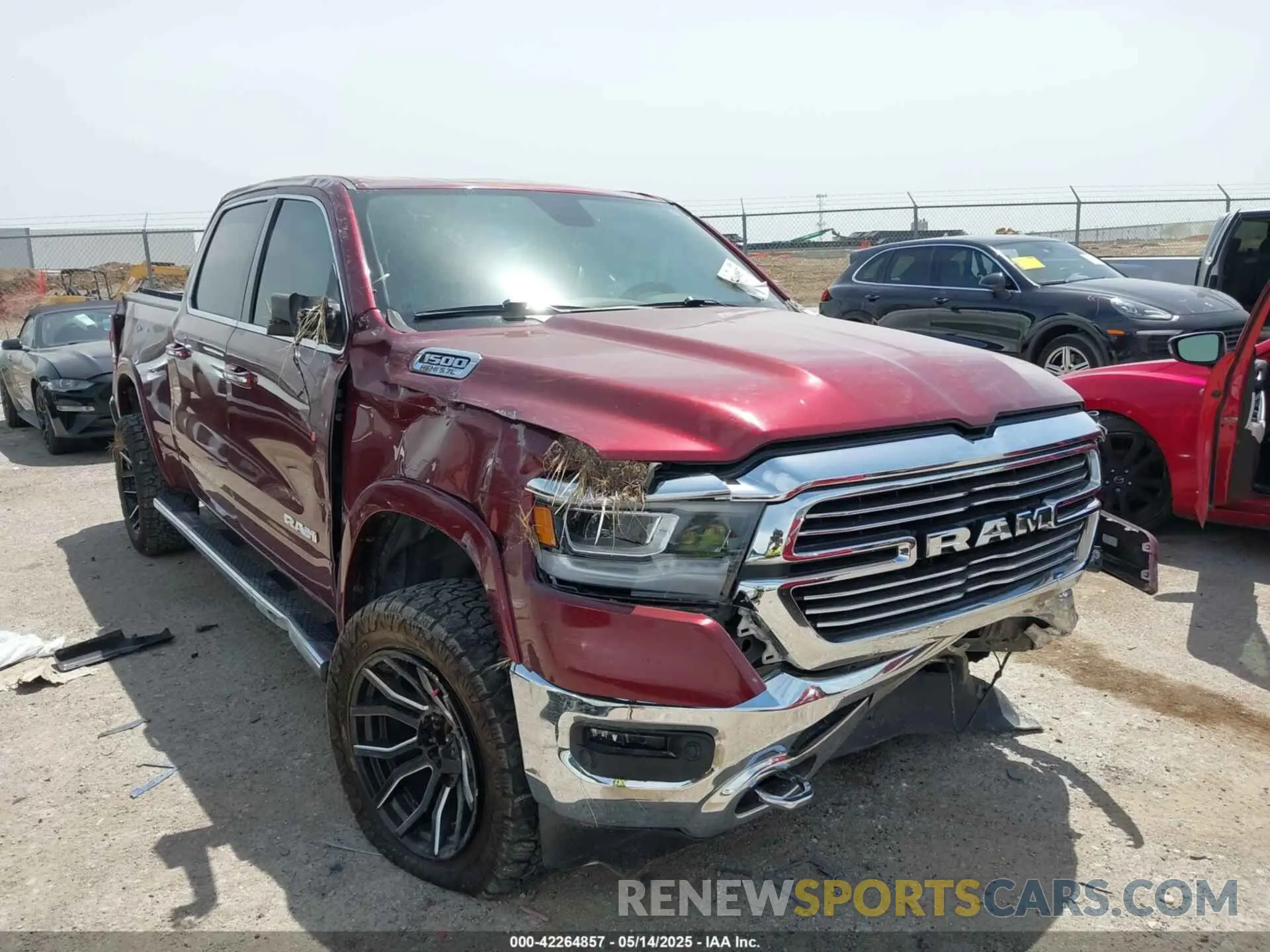 1 Photograph of a damaged car 1C6SRFRT6KN653315 RAM 1500 2019