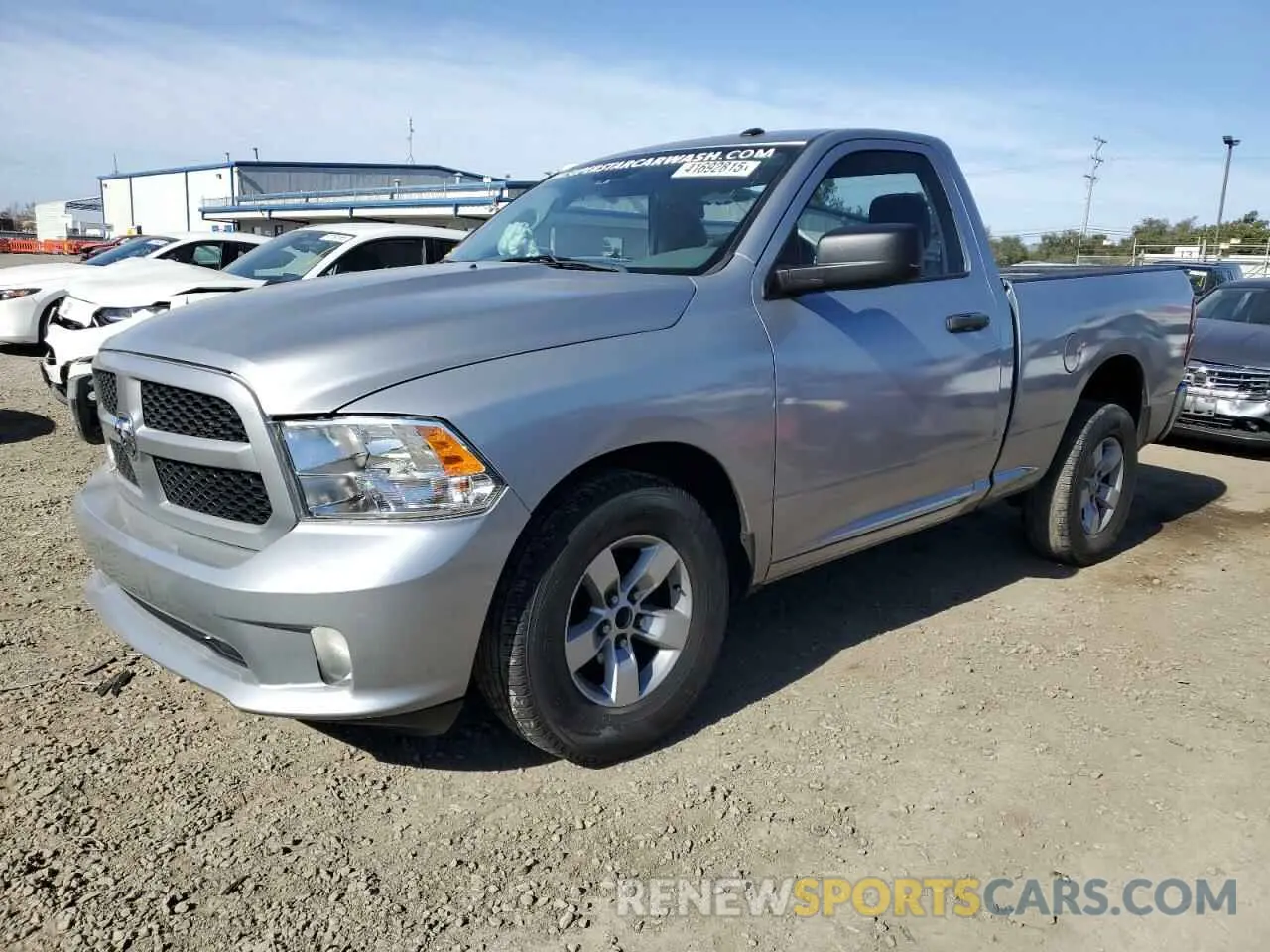 1 Photograph of a damaged car 3C6JR6AGXKG678799 RAM 1500 2019