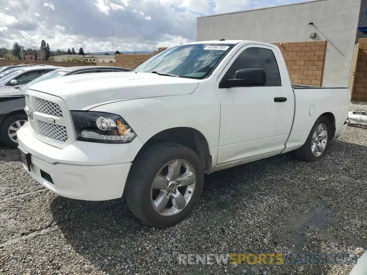 1 Photograph of a damaged car 3C6JR6ATXKG510691 RAM 1500 2019